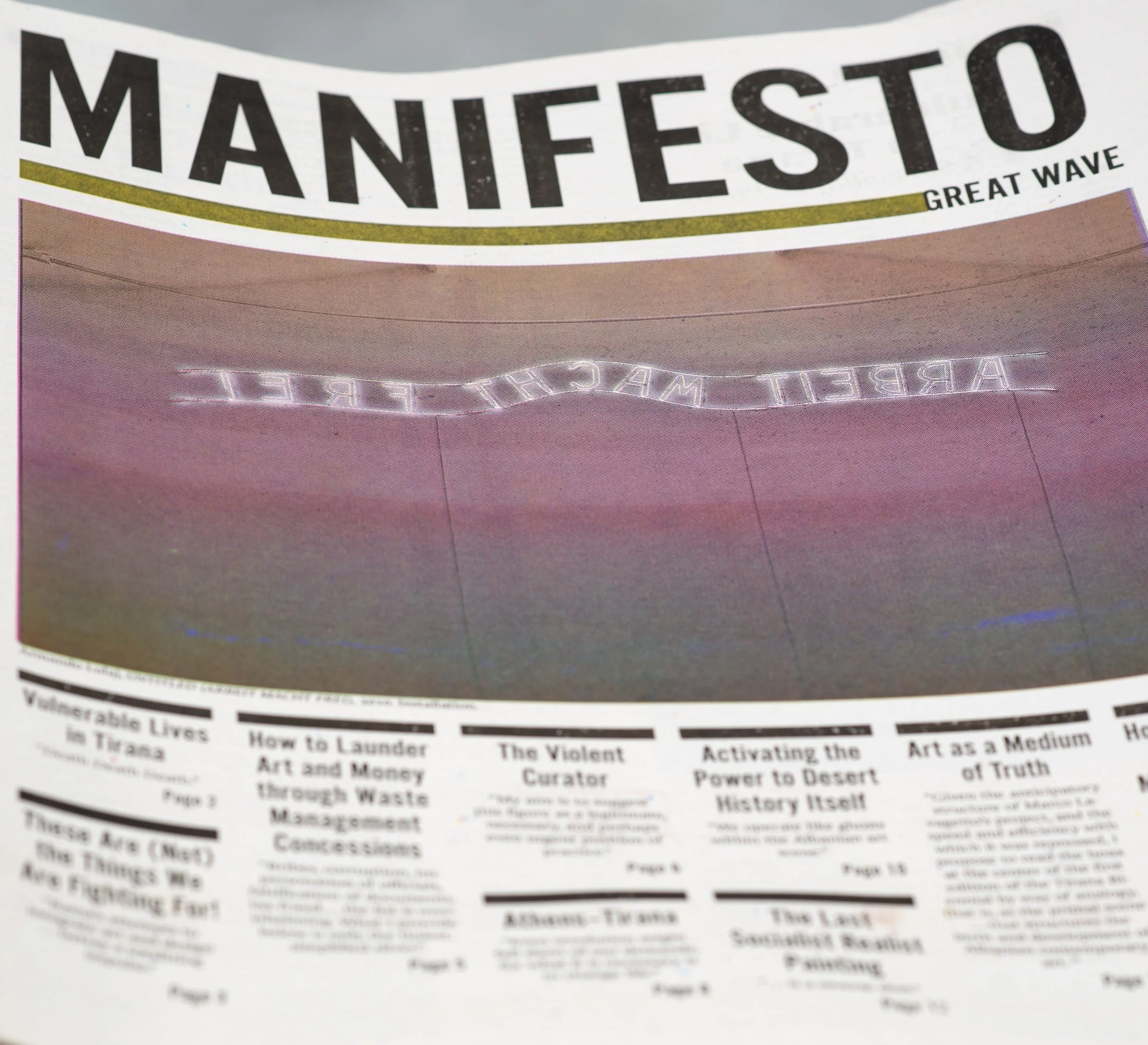  Manifesto Collective,  NEWSPAPER , 2024 