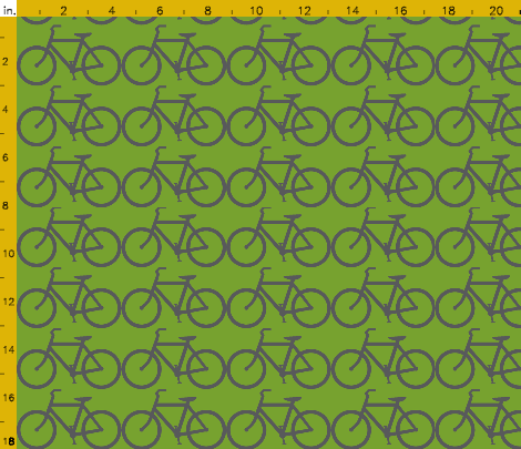 Bicycle Green & Gray