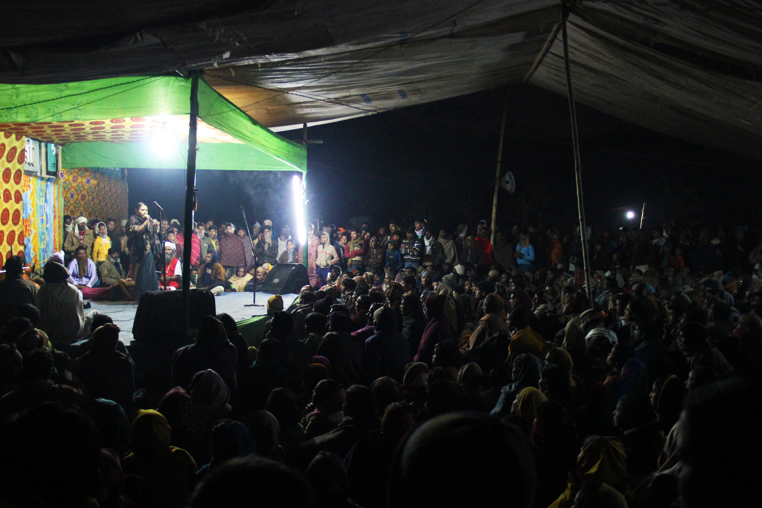  Mallika Akhar on stage, Pagli Mashi Mela, Dec. 16, 2014&nbsp;© Edith Nicol 