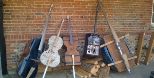 A sample of some of the instruments made from "nothing"