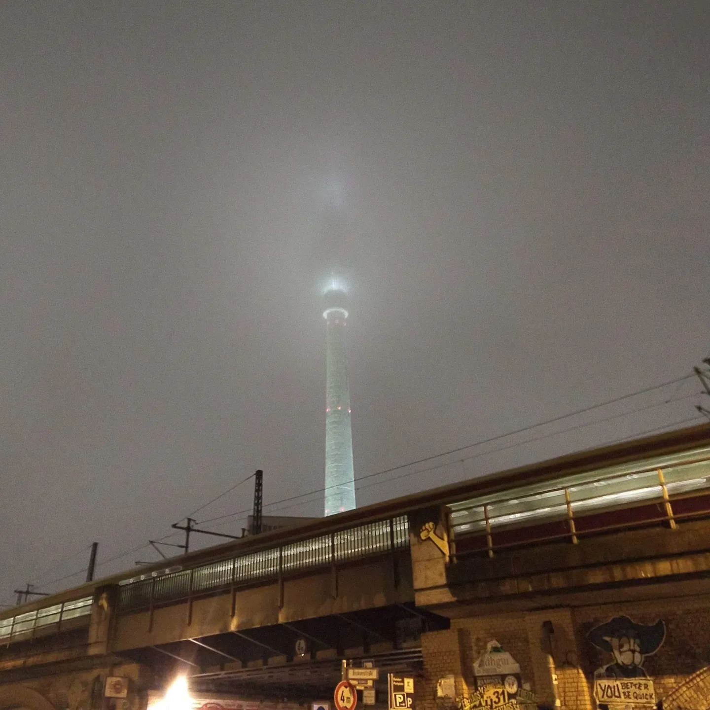 4 years ago. 
Foggy beautiful gritty Berlin.