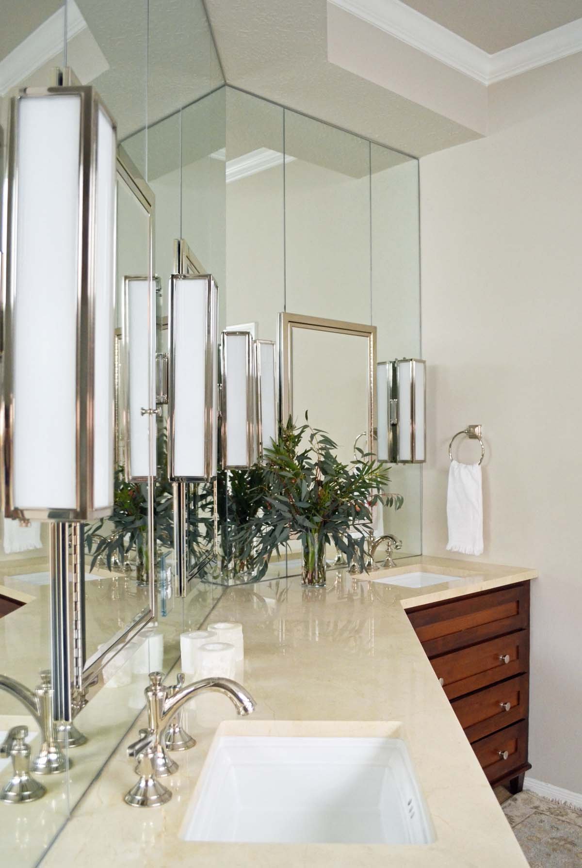 Whole home remodel in Centennial CO bathroom redesign, kitchen design, new furnishings.