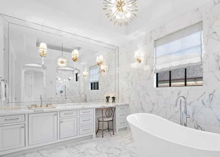 Primary suite renovation with custom millwork and five-star hotel touches