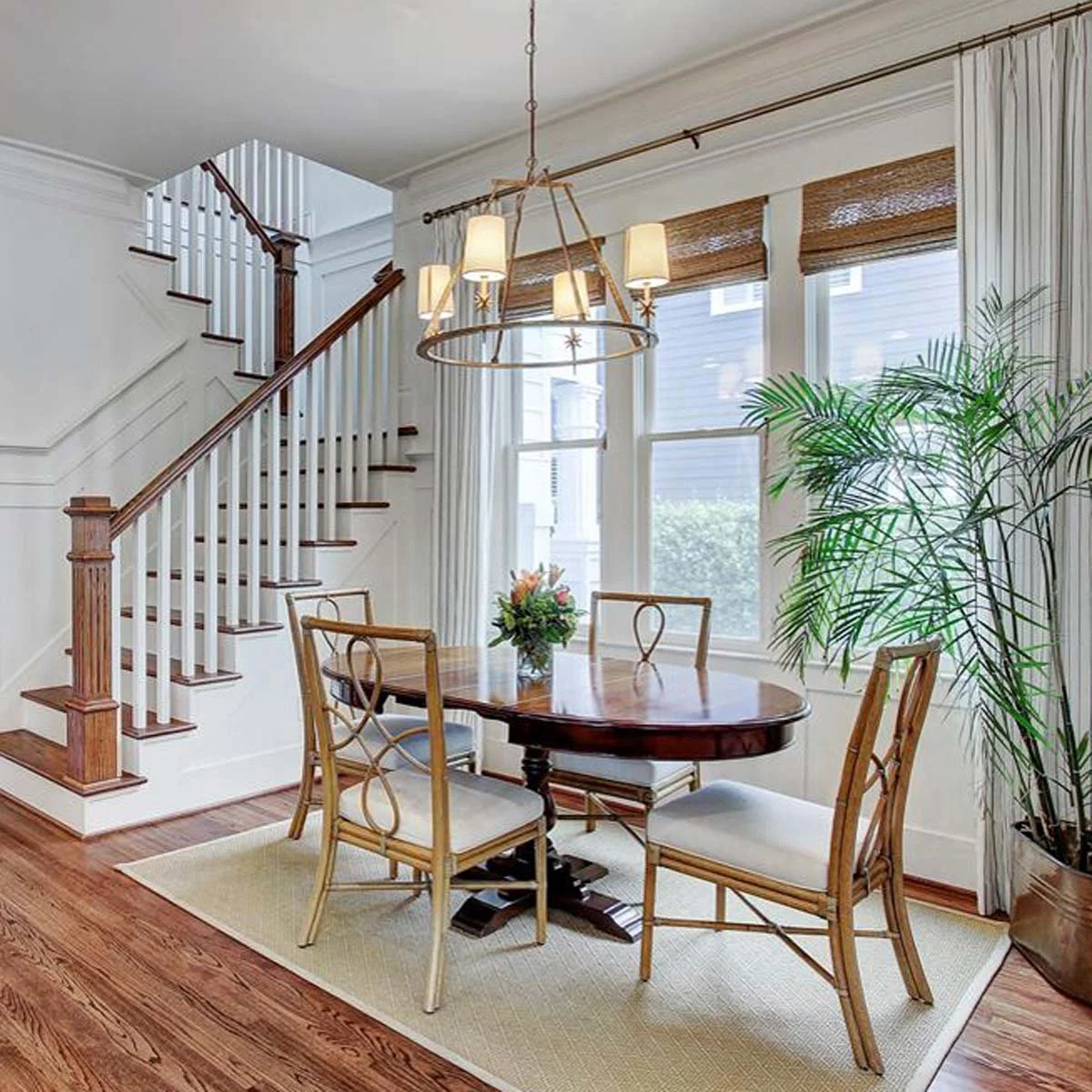 Natural spring light streaming through windows in Centennial Colorado home showing seasonal light quality changes