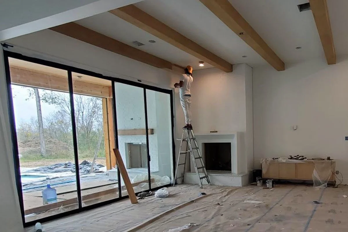 Interior design in a new construction home starts at the plans before construction begins.