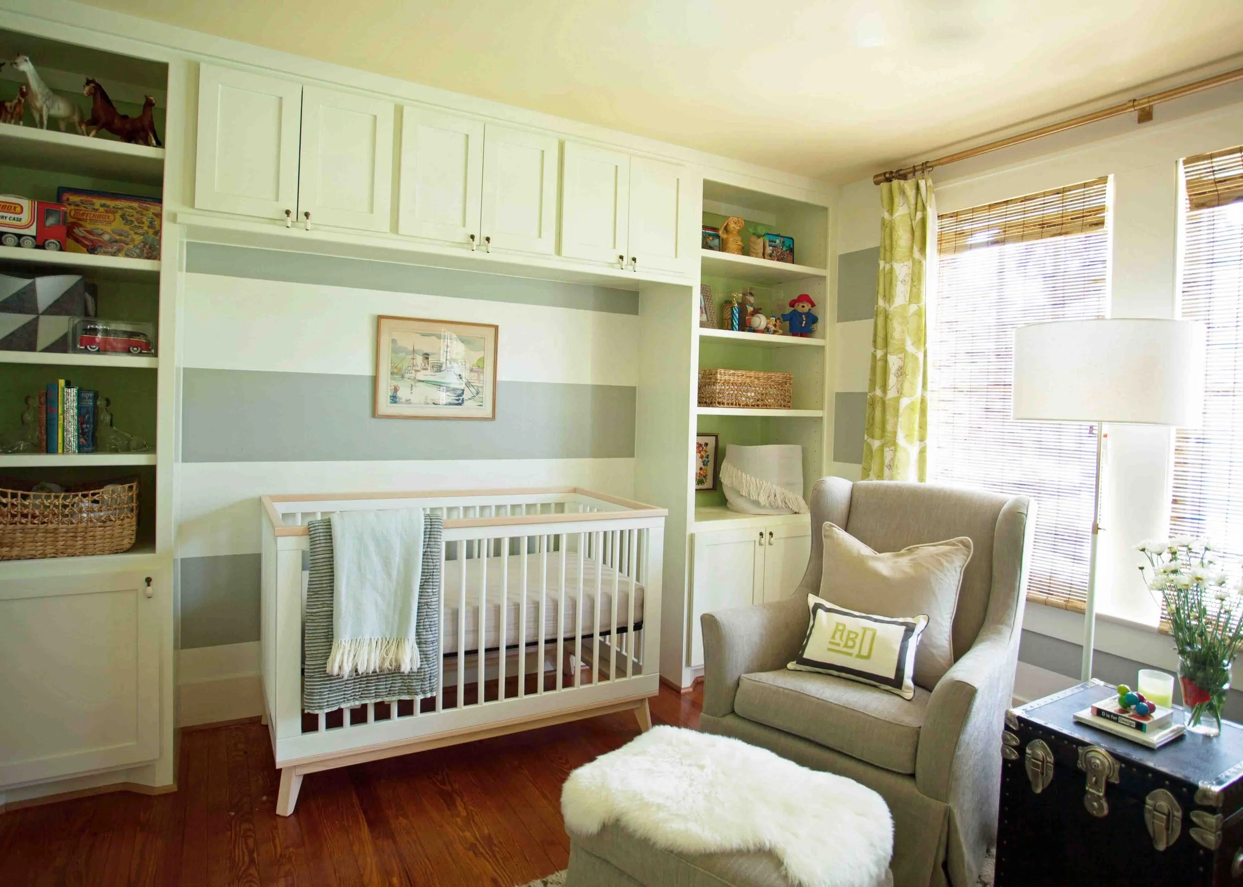 Custom built-in shelving and cabinetry in Centennial Colorado home designed by Jamie House Design