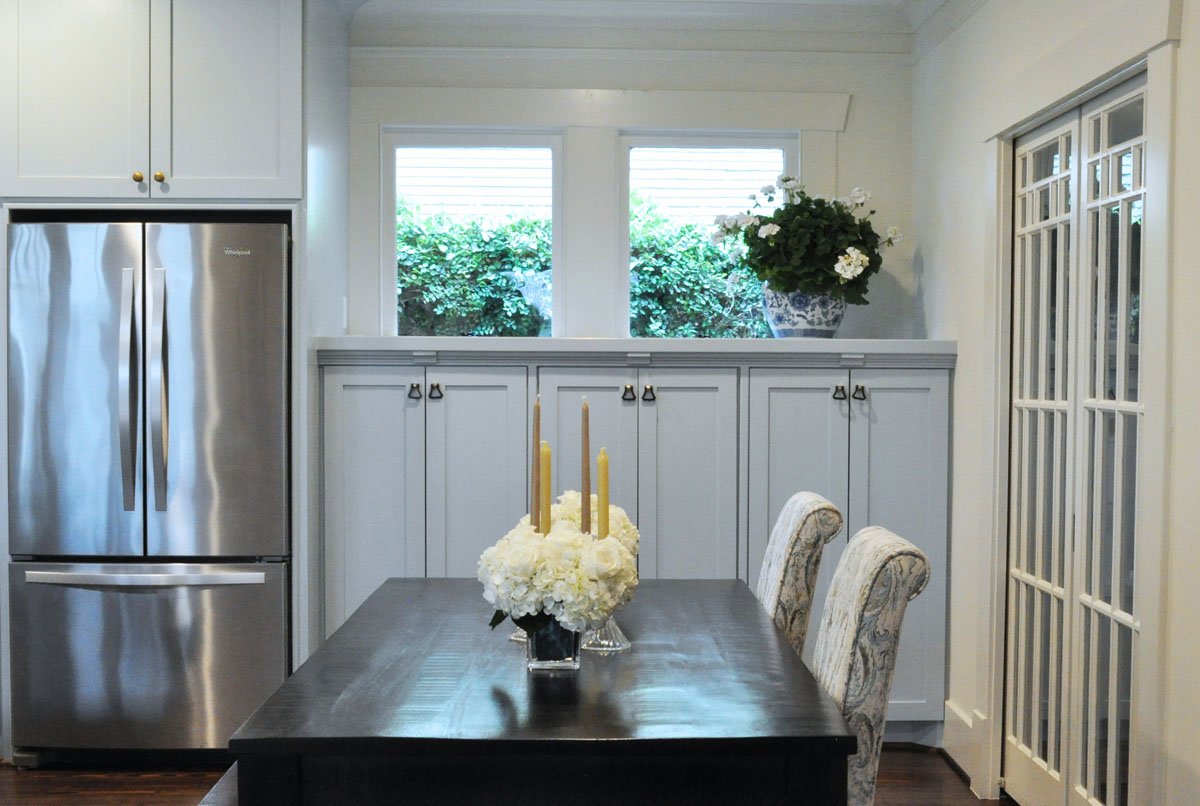 Custom pantry cabinetry design detail showing trade-only sourcing and built-in storage solutions