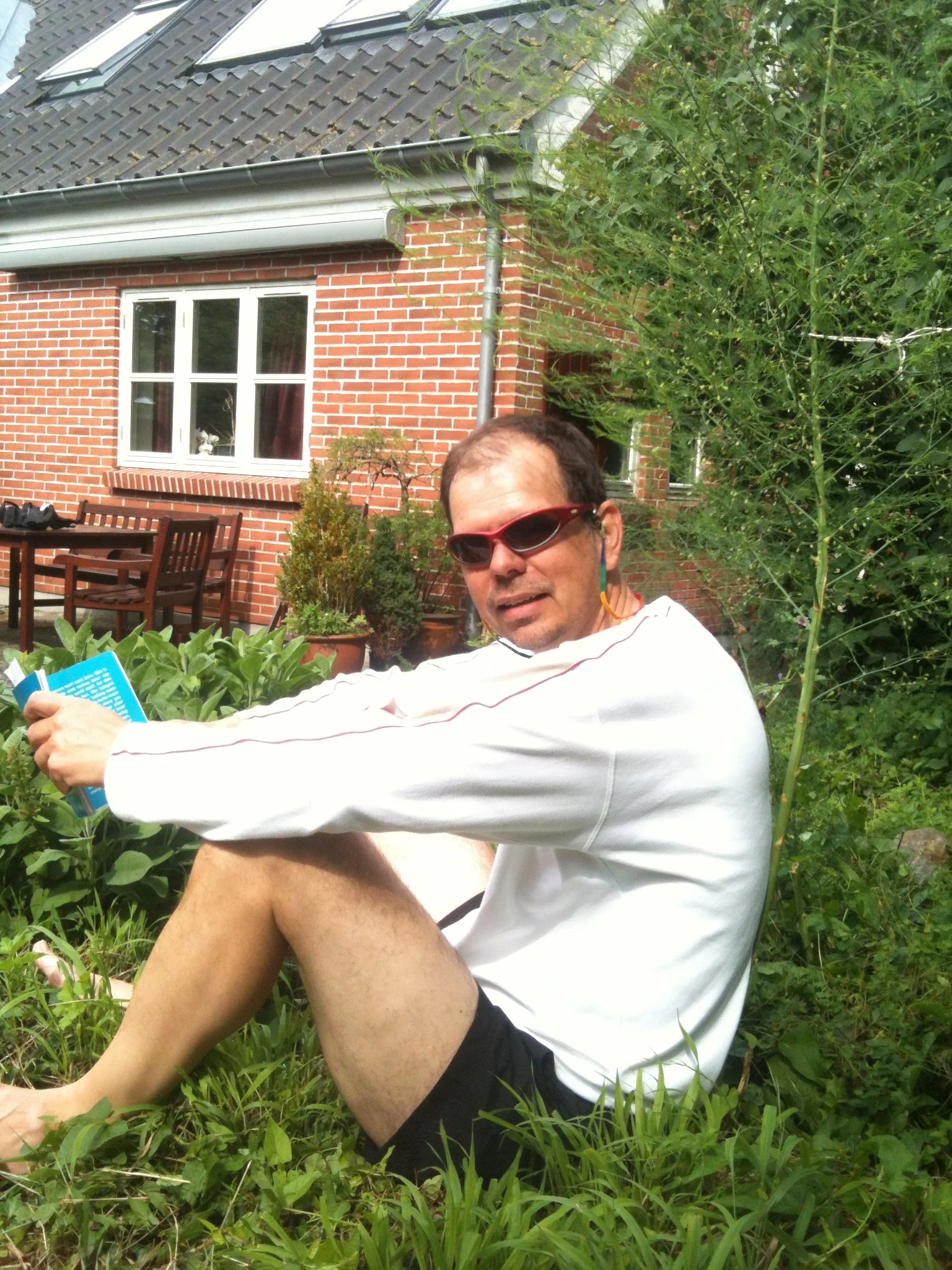 Sommerdag under aspargestræets skygge