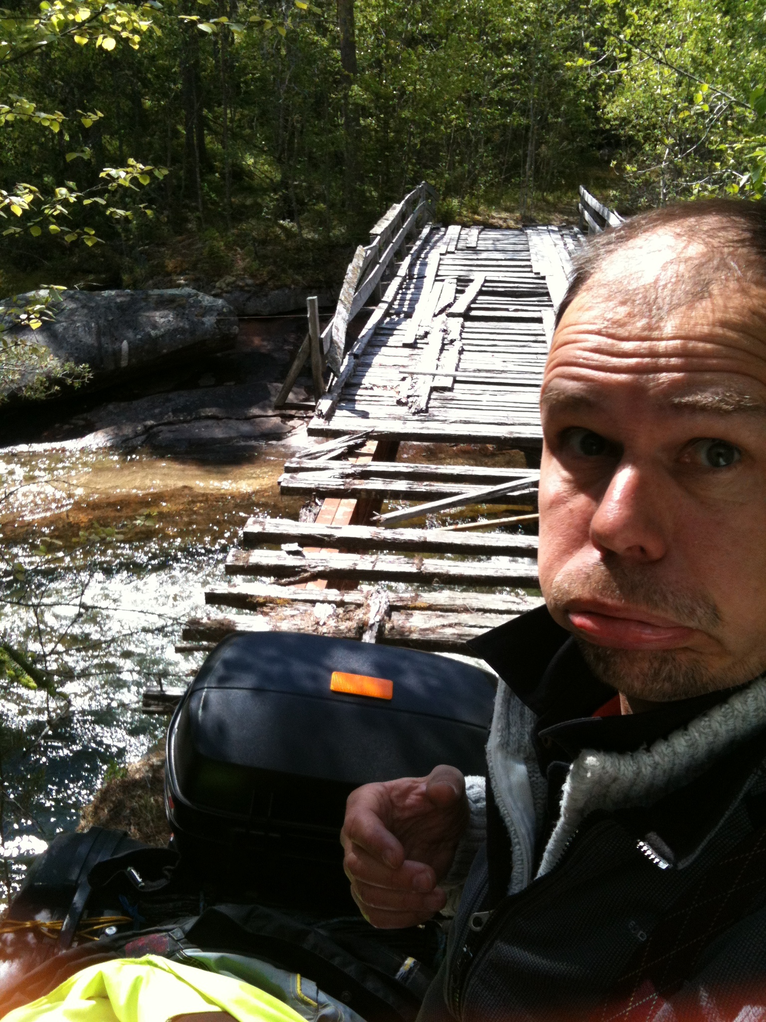 Norge 2012, på vej til Finland på MC