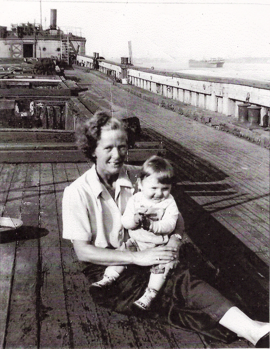 Mom on Barge Circa 1943-4.jpg