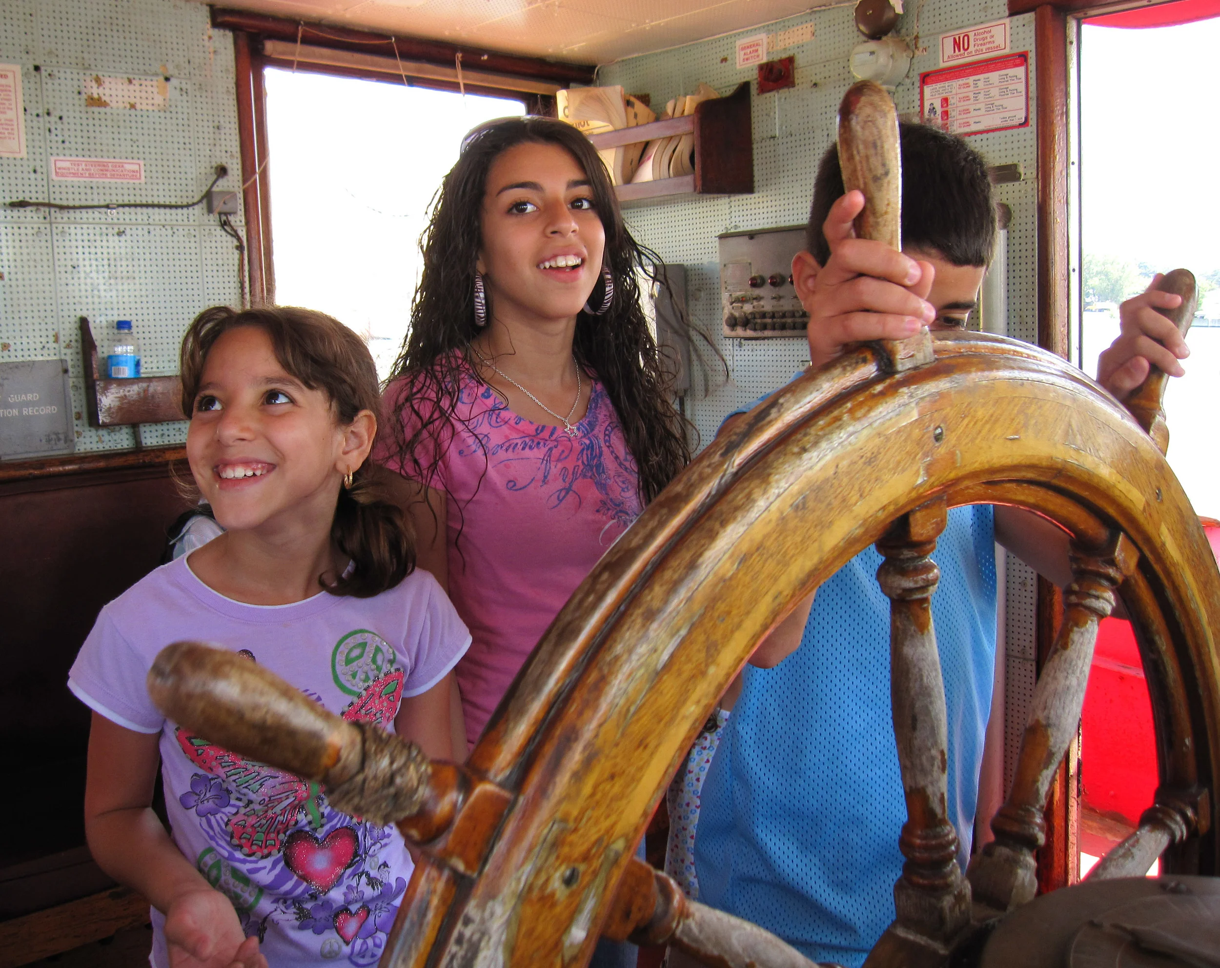 Wheelhouse of the Mary Whalen
