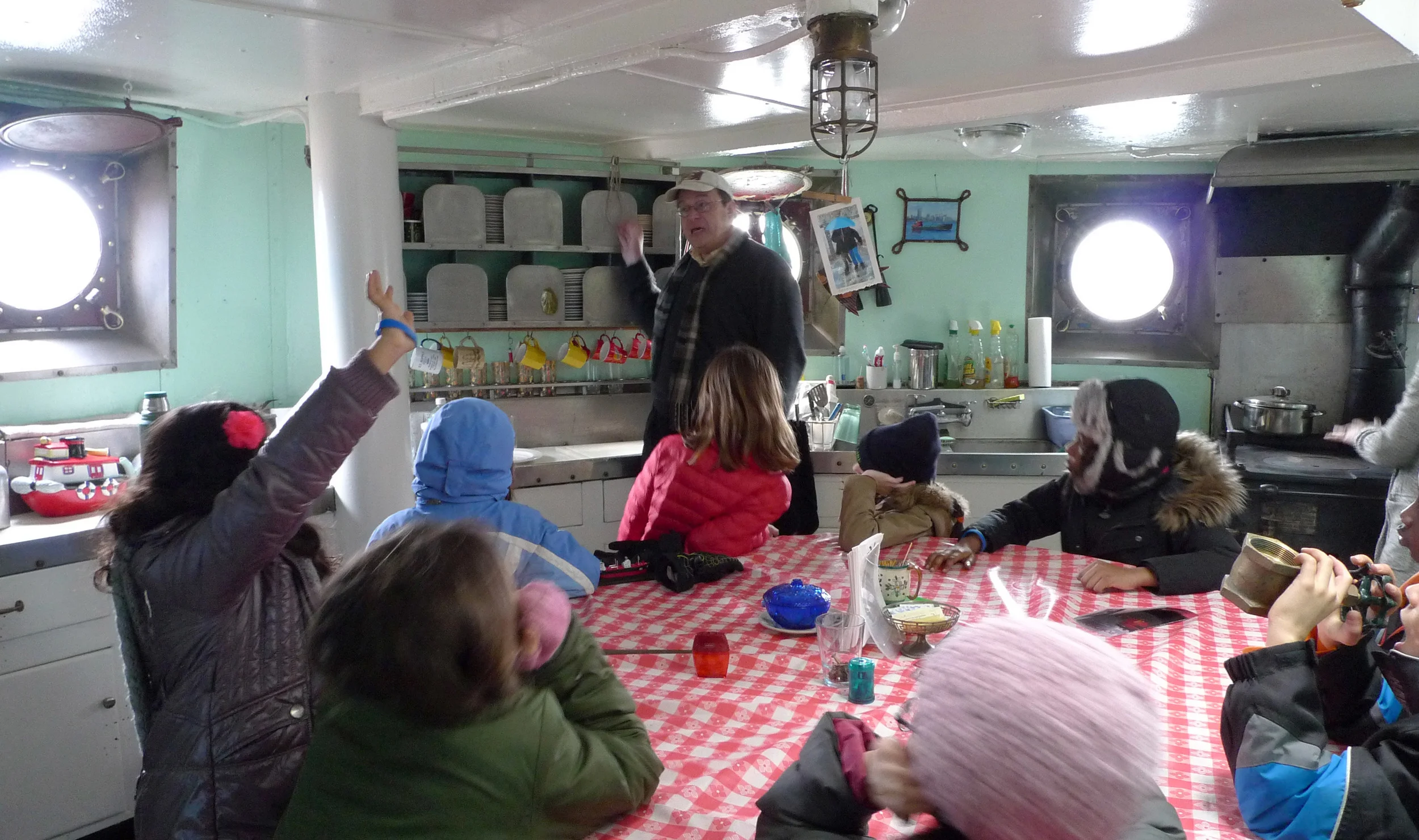 School Visit to the Tanker Mary Whalen