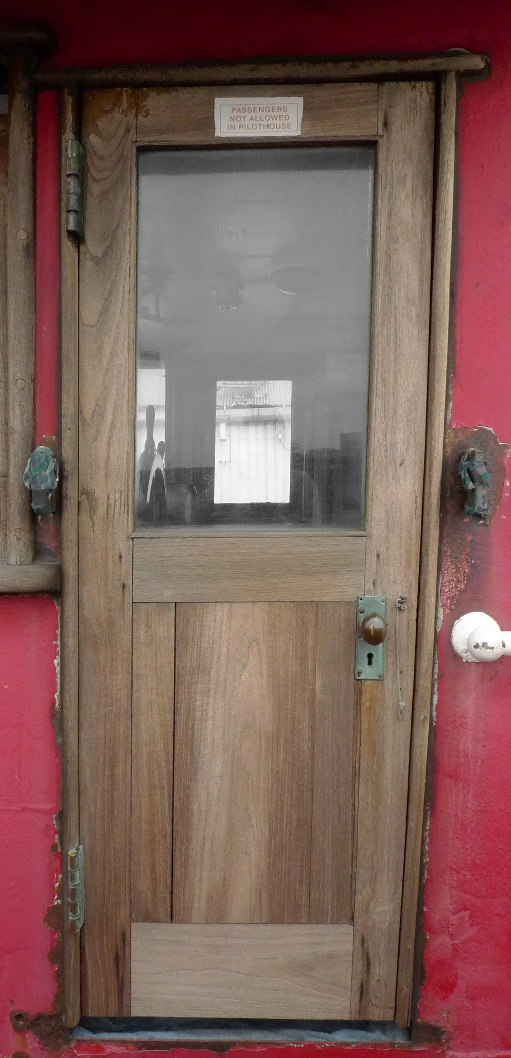 (Before we had started working on the door)
