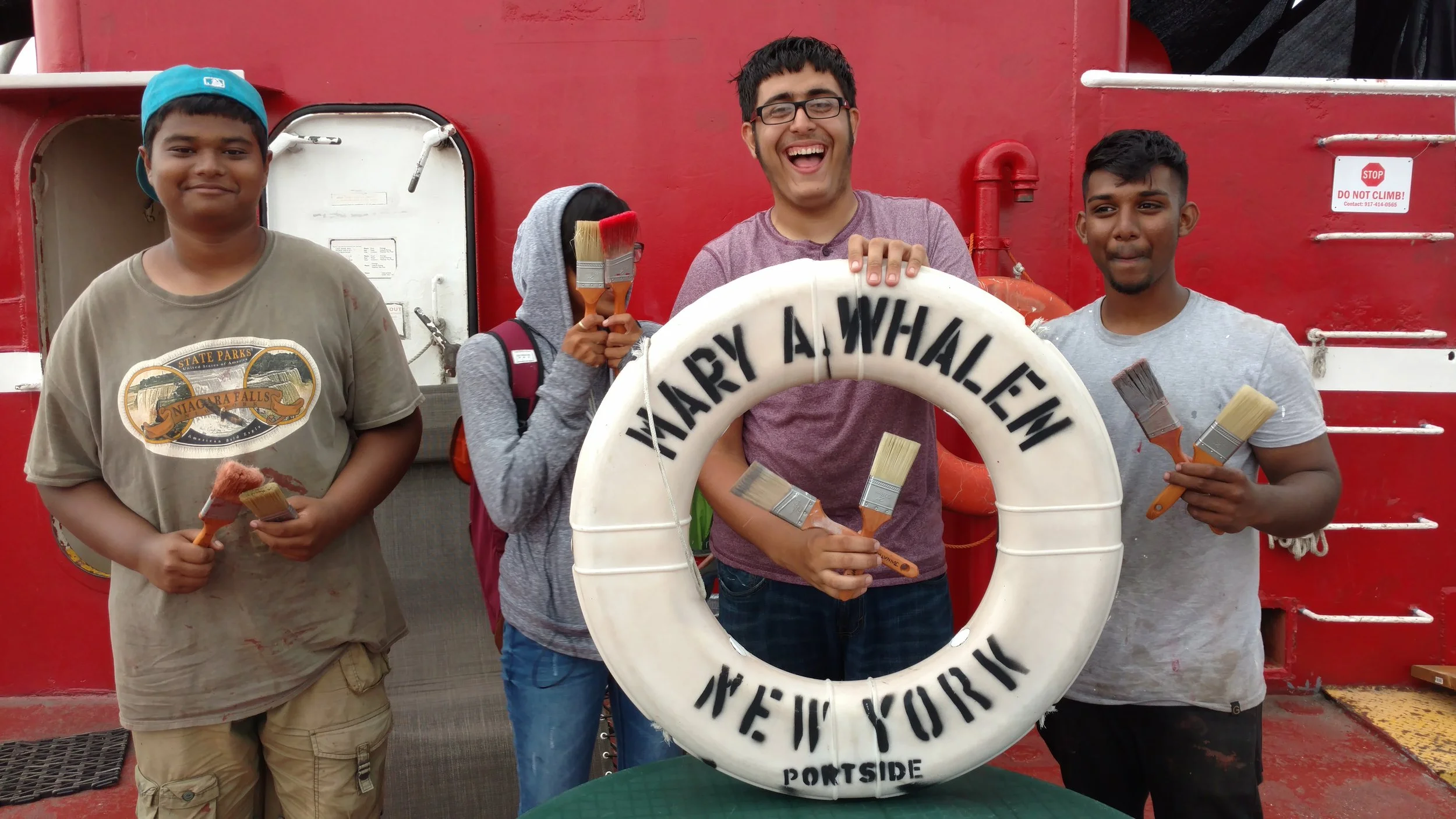 Zunayed, Gloriveht, Johnathan, and Kenny after the brush competition. Jared and Tazio had already left.