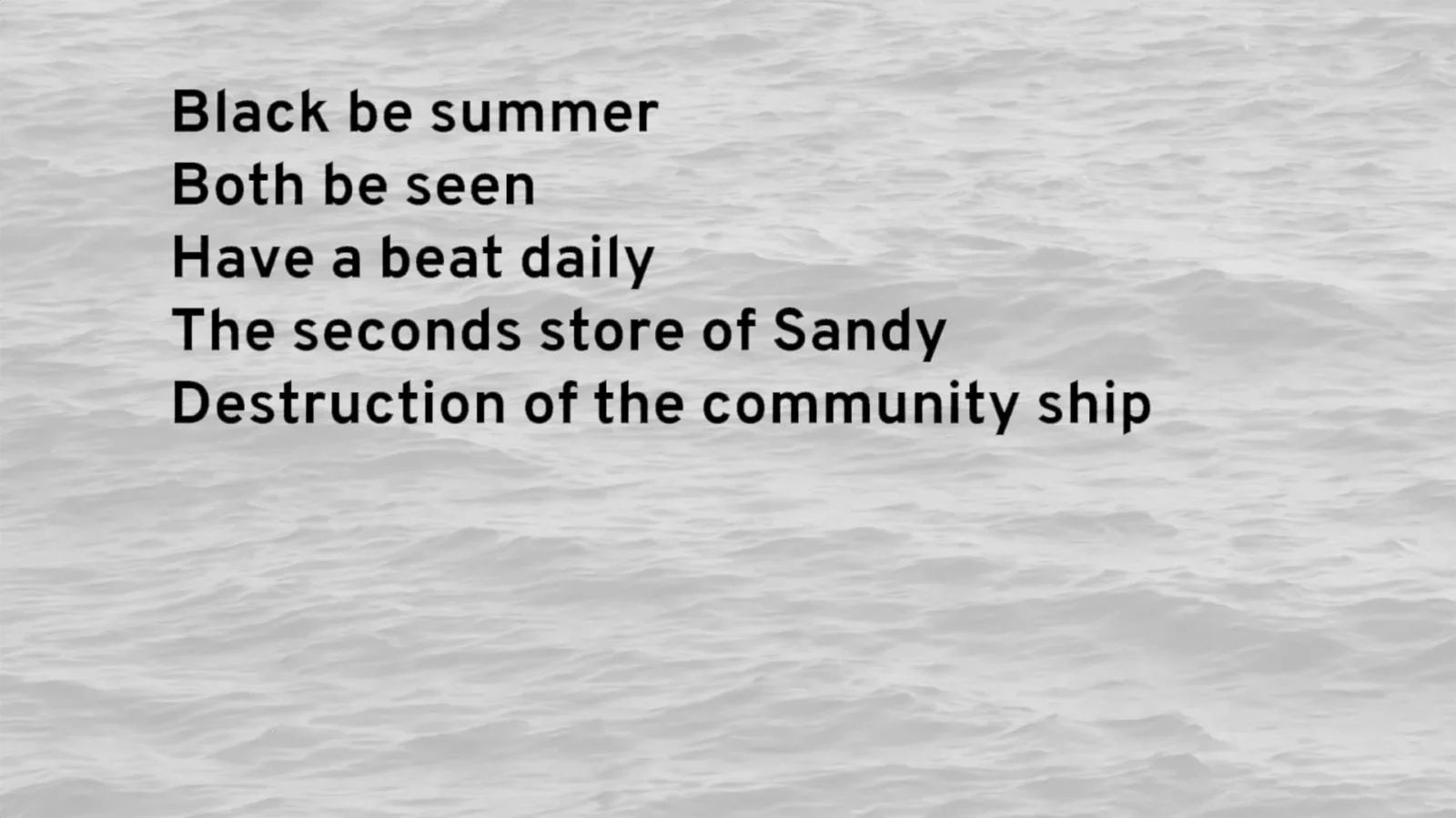 Still from Katherine Behar work, "Maritime Messaging," image courtesy of the Artist