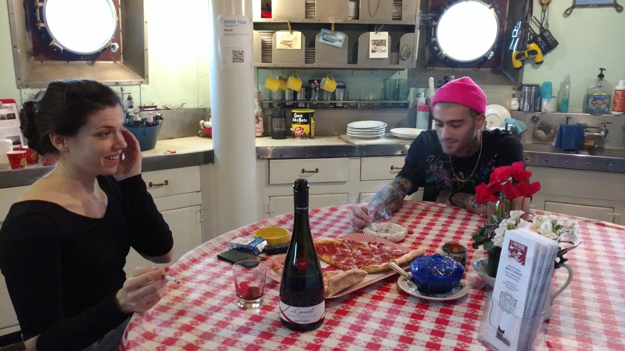 Zayn Malik in the galley during the interview for the GQ cover story, June 2018.