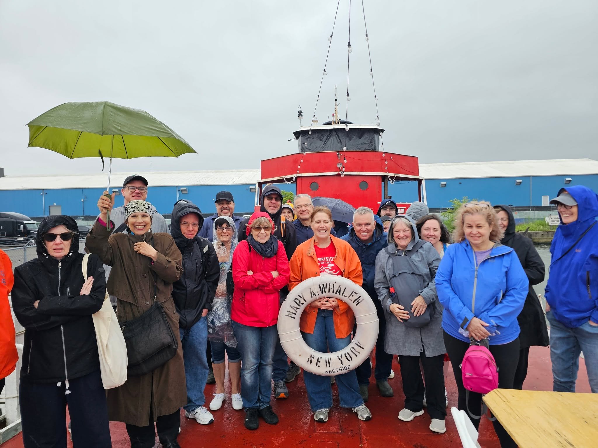 Last soggy Saturday, we gave a talk to 30 members of the wonderfully-named Thinkers Anonymous group, led by the very thoughtful Kirk Tatnall. His index cards revealed that he'd spent a lot of time reading our virtual museum Red Hook WaterStories whic