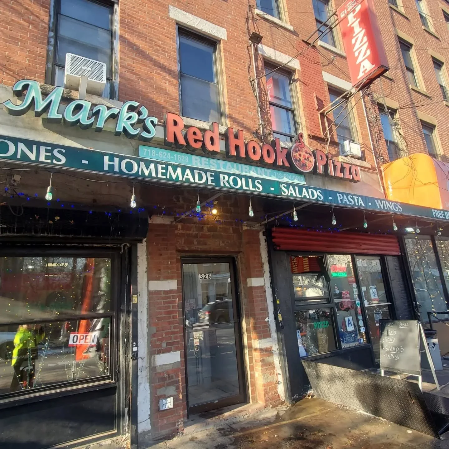 💔Dear Red Hook, could we all go in and show some love to Tony, the owner of Mark's Pizza? His brother recently died, and Tony rushed back to Albania to see him and attend the funeral. That's why Mark's was recently closed.  He's been donating pizza 
