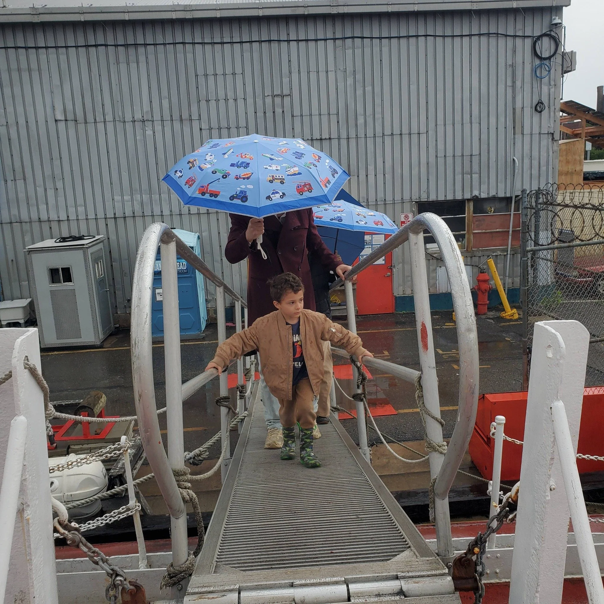 #TankerTours "it's a small world version"

At 4:20pm the phone rings.

A man asks if the boat is open, &ldquo;my son wants to see a tanker.&rdquo; 

We have cancelled public TankerTours due to the rain; but, of course, I&rsquo;ll give them 