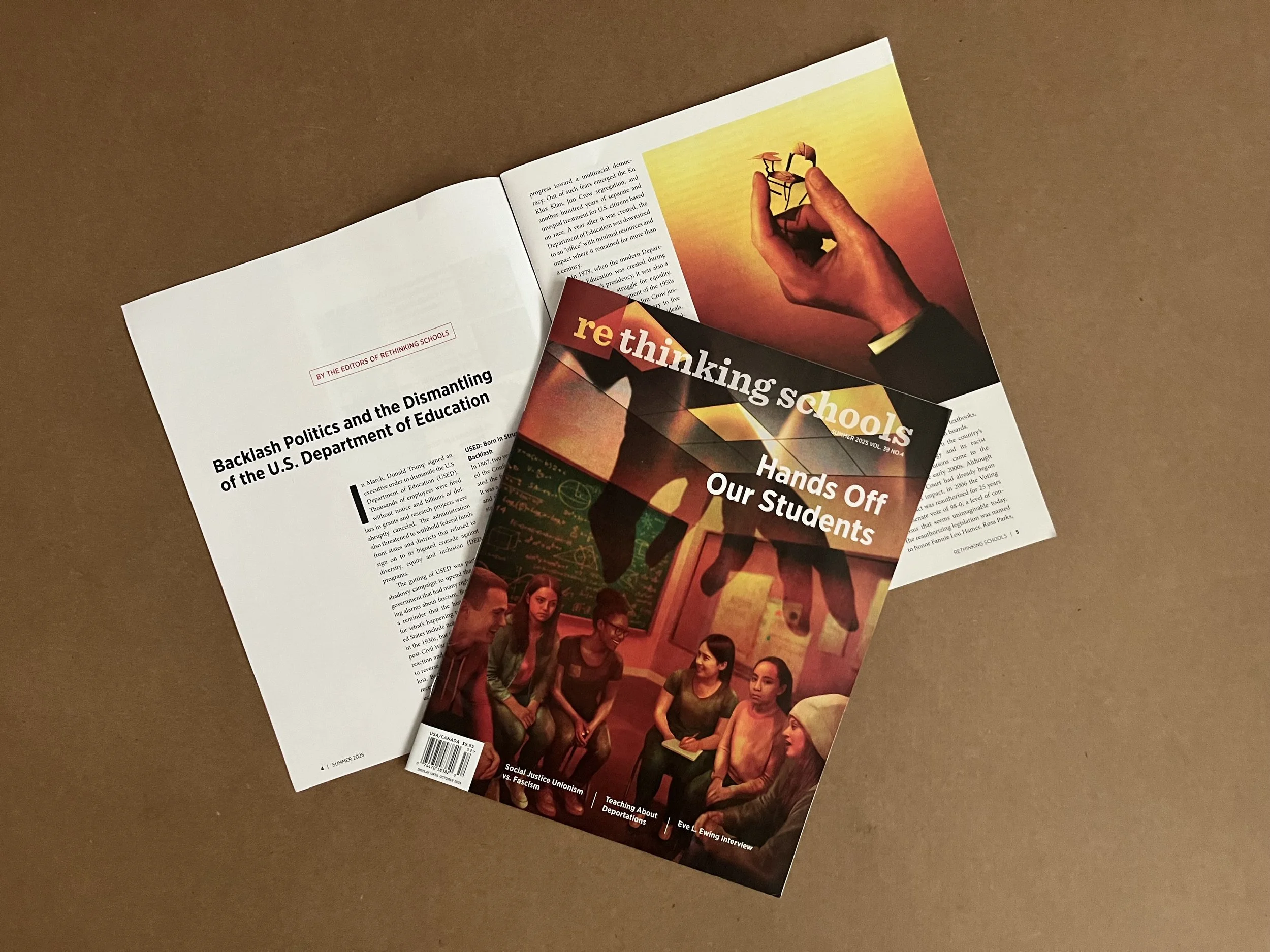  Rethinkng Schools » cover and interior art Ewan White 