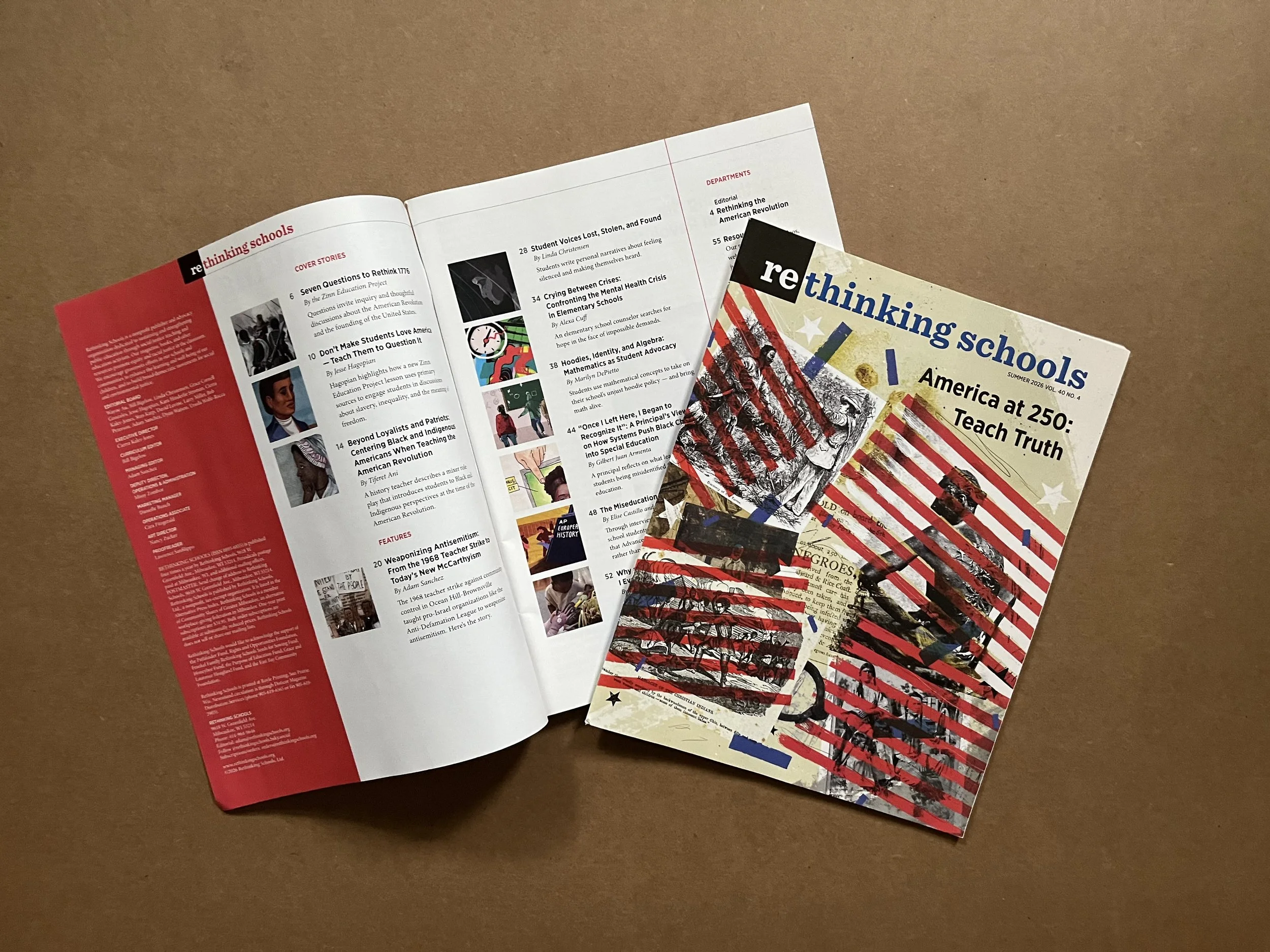  Rethinking Schools magazine » cover art Nate Kitch 