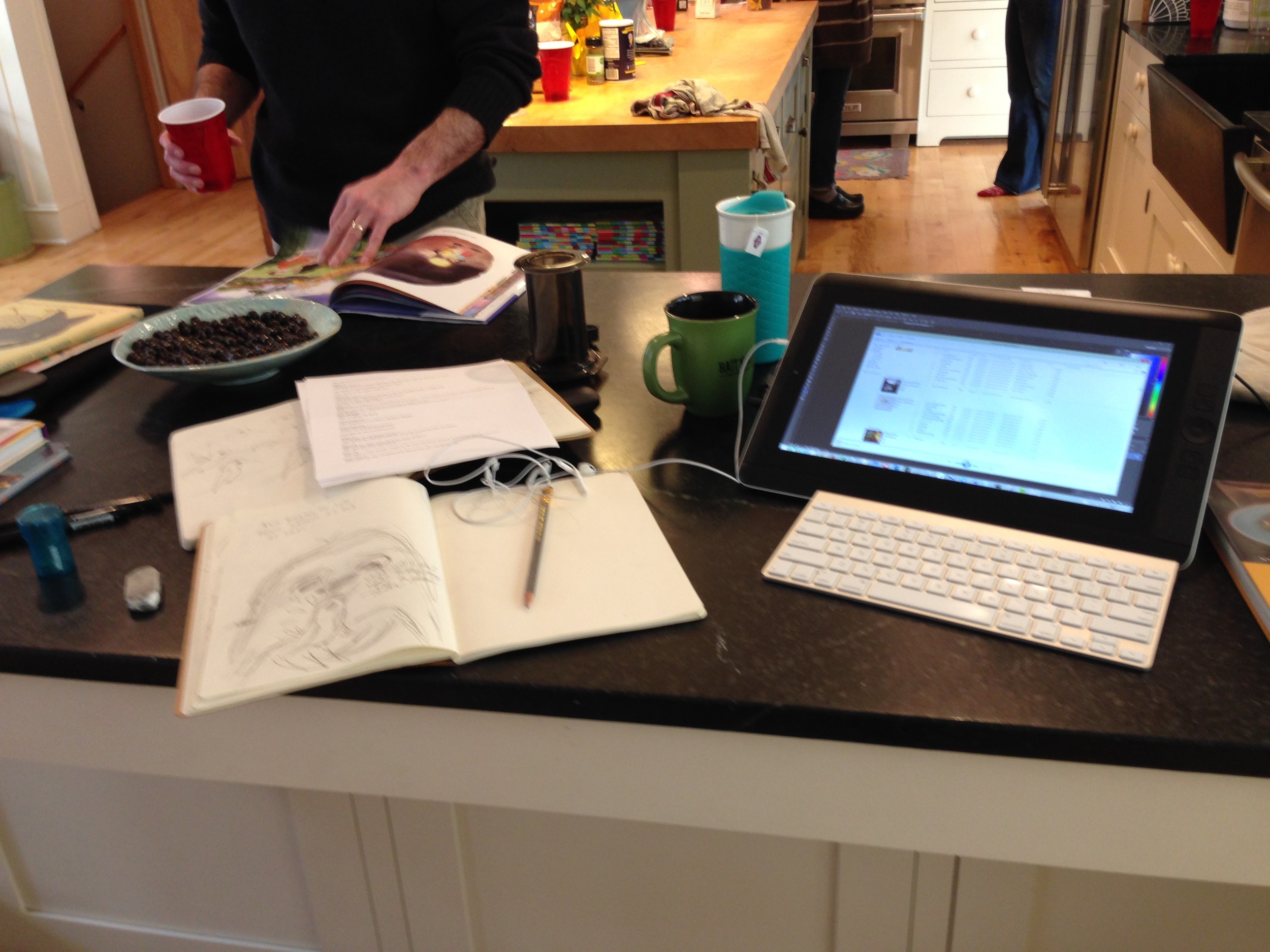 My work area.