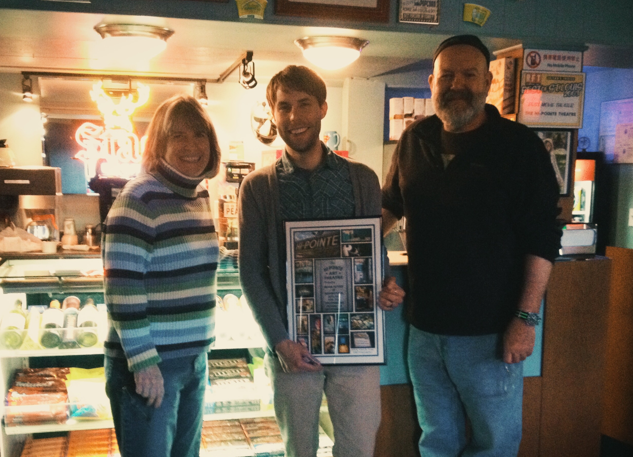 With "Friend of the Hi-Pointe" Jo-Ellen and theatre manager Brian