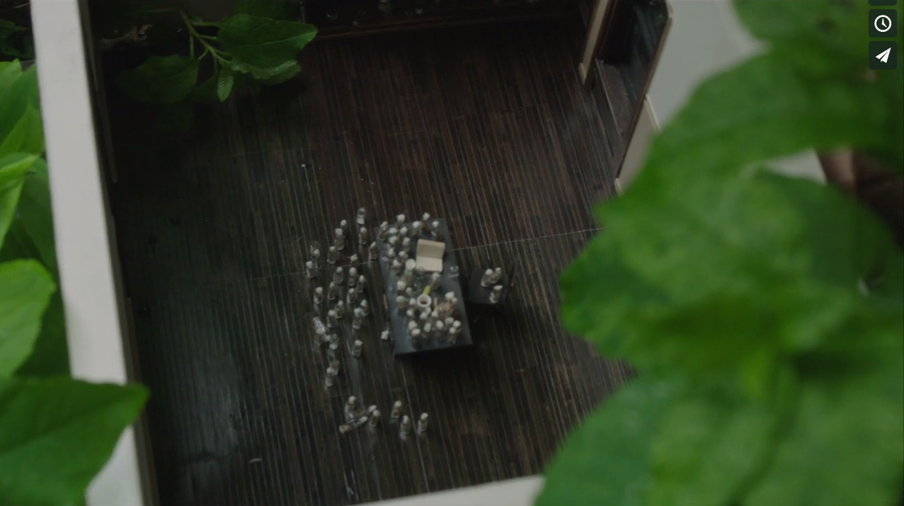 Film still - The Miniature Fly Room - Location, Central Park Scale Model by Ika Avaliani and Lauren Delaney-George