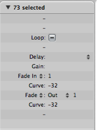 Editing regions in Logic Proi