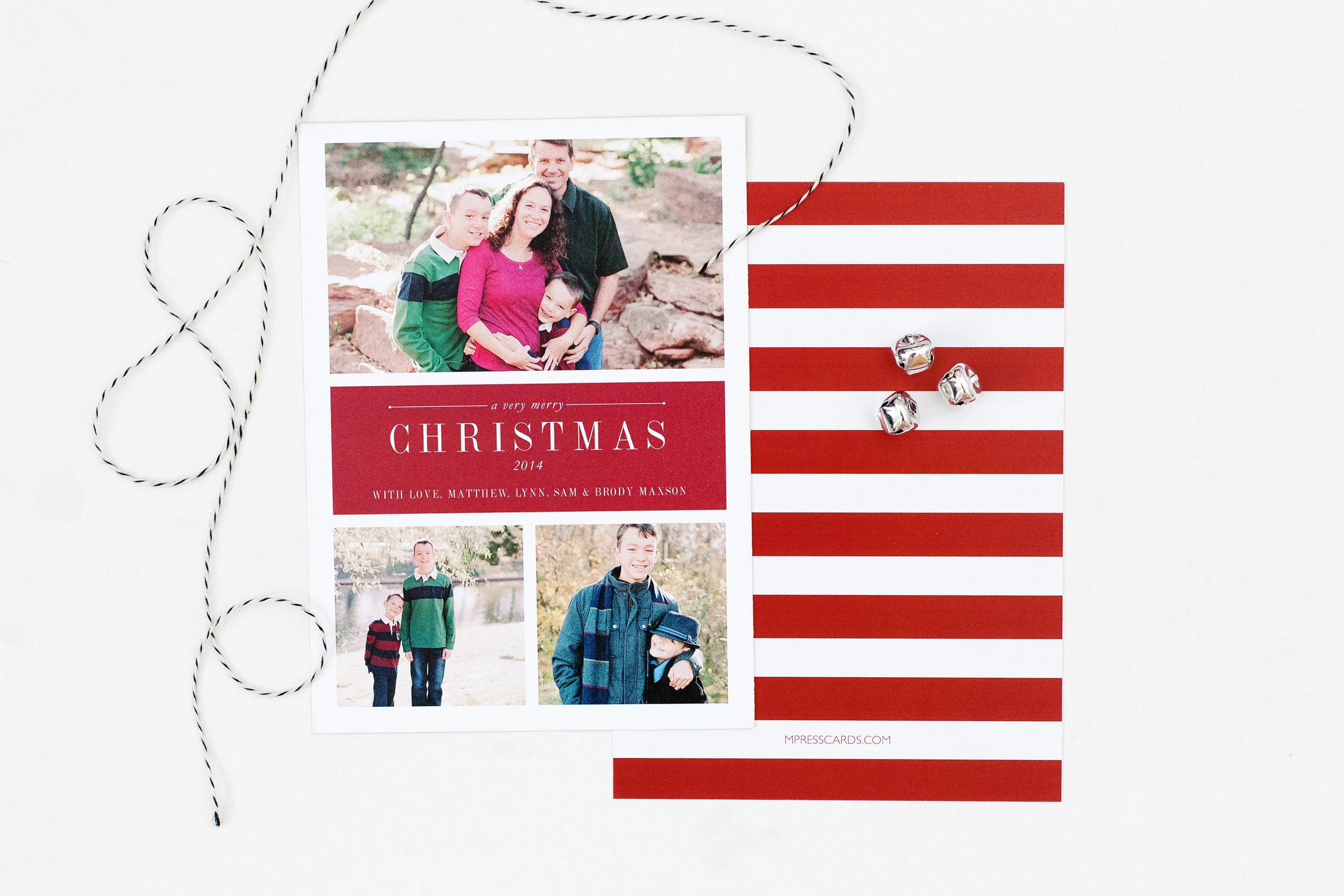 very merry christmas holiday card