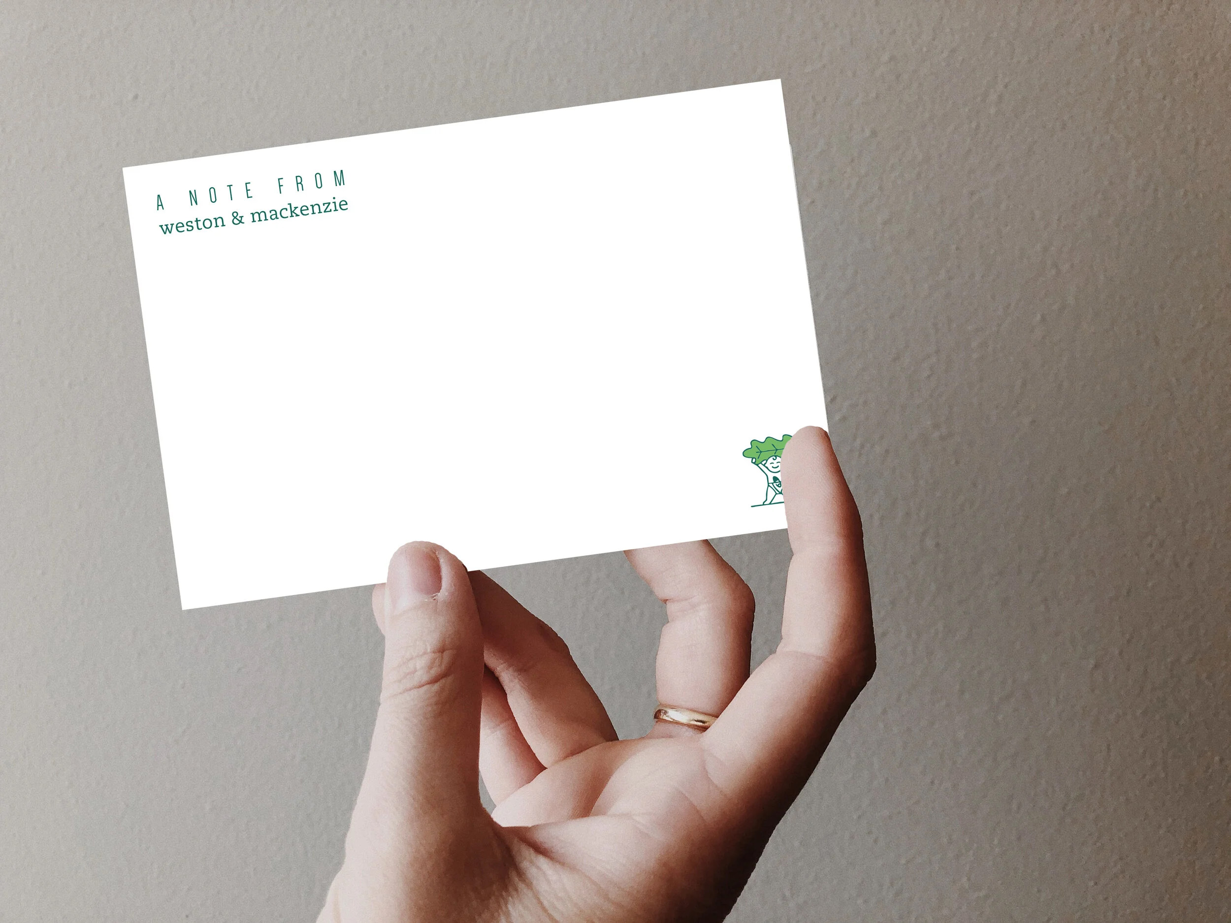 a notecard for a true whole foods kids company