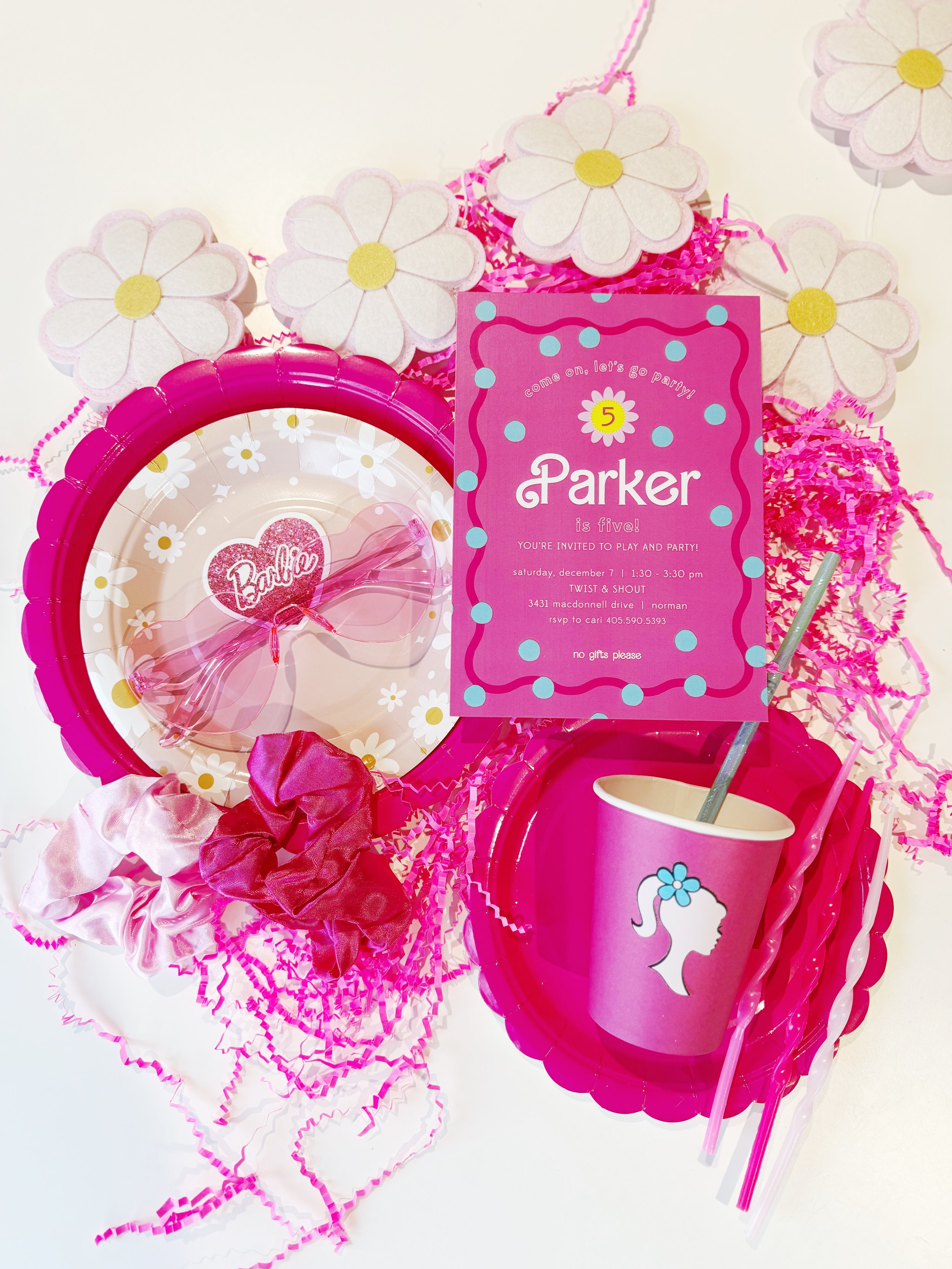 a flower barbie 5th birthday party