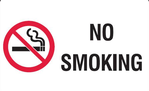 No smoking signage