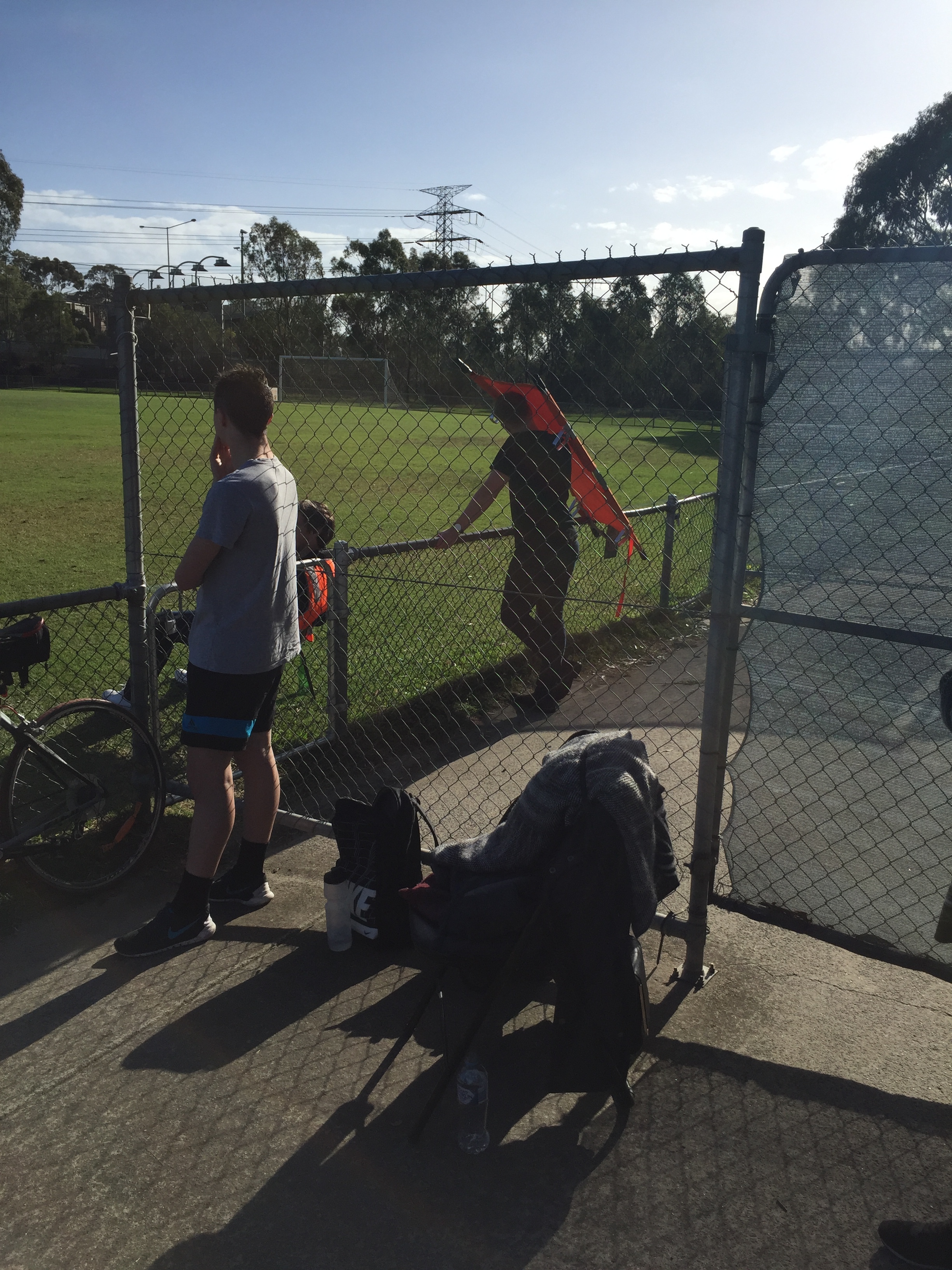 The sun was too much for some of our British (pale) players. Jamie Braddock feeling the Sun Burnt Country?