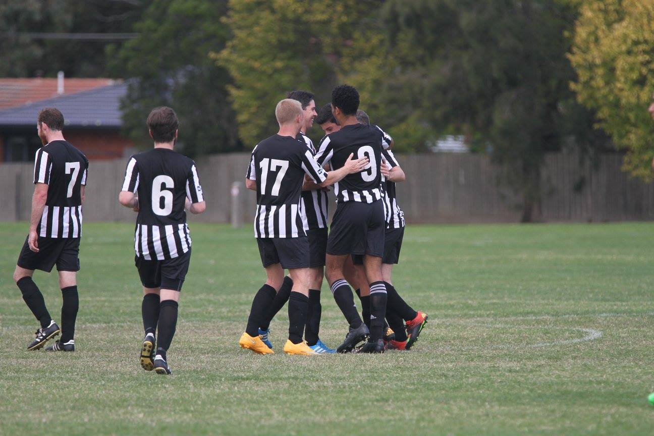 CCFC celebrates the long range shot from Adam Tzimas