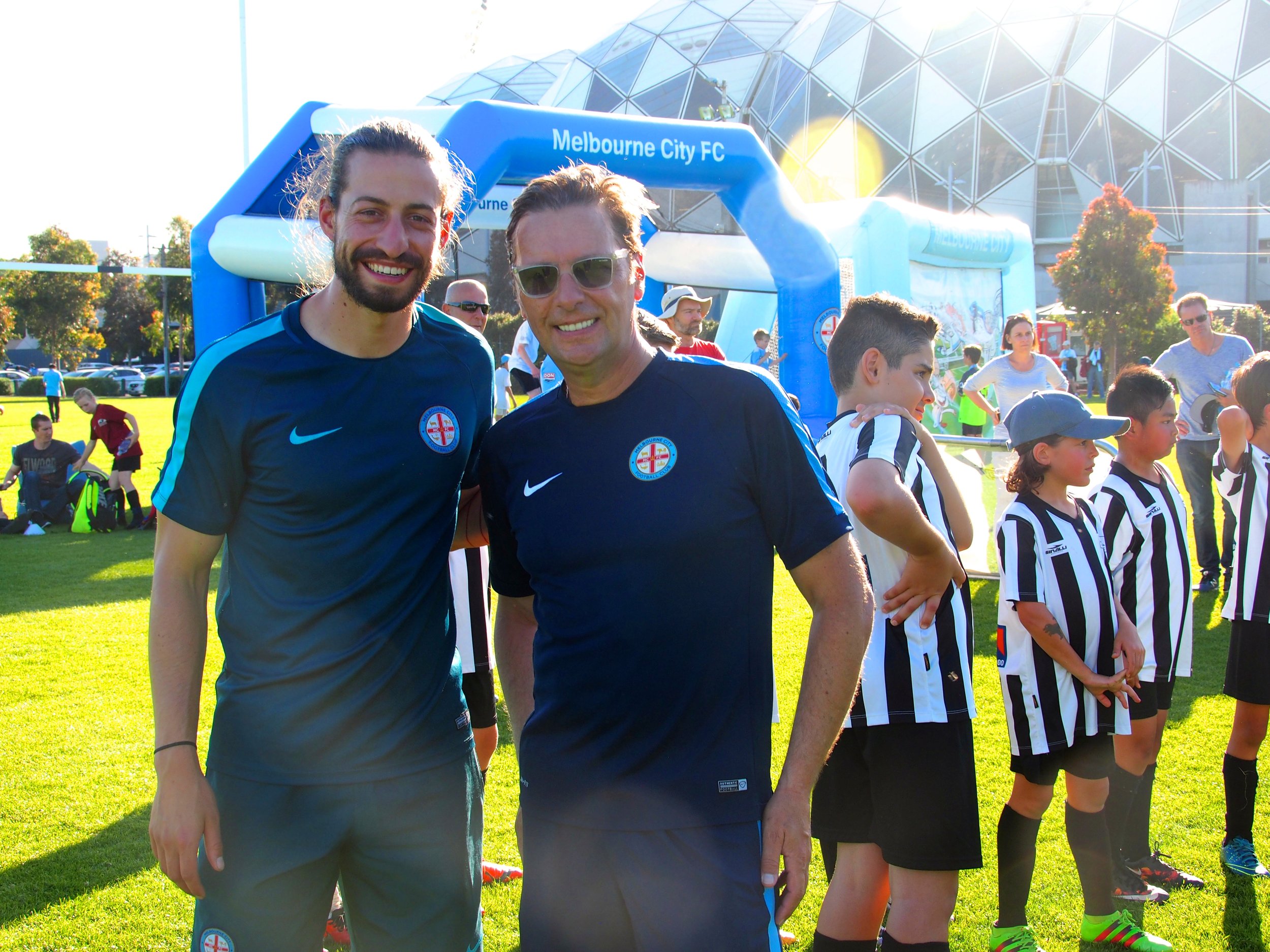 Melbourne City FC junior coaches Adam and Oliver