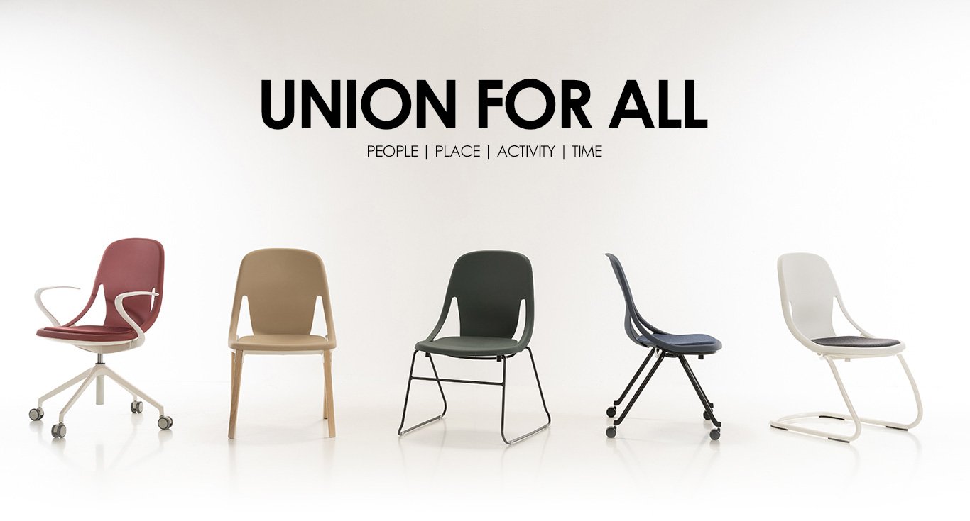 Problem Union is a seating line that responds humanistically to the needs of the office worker, home office worker, student, diner, patient, and guest. These individuals find themselves in sitting situations that are commonly static in term