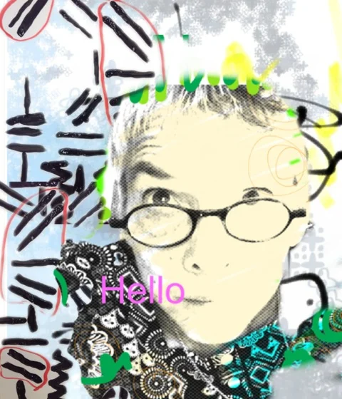 Collage image using iPad apps