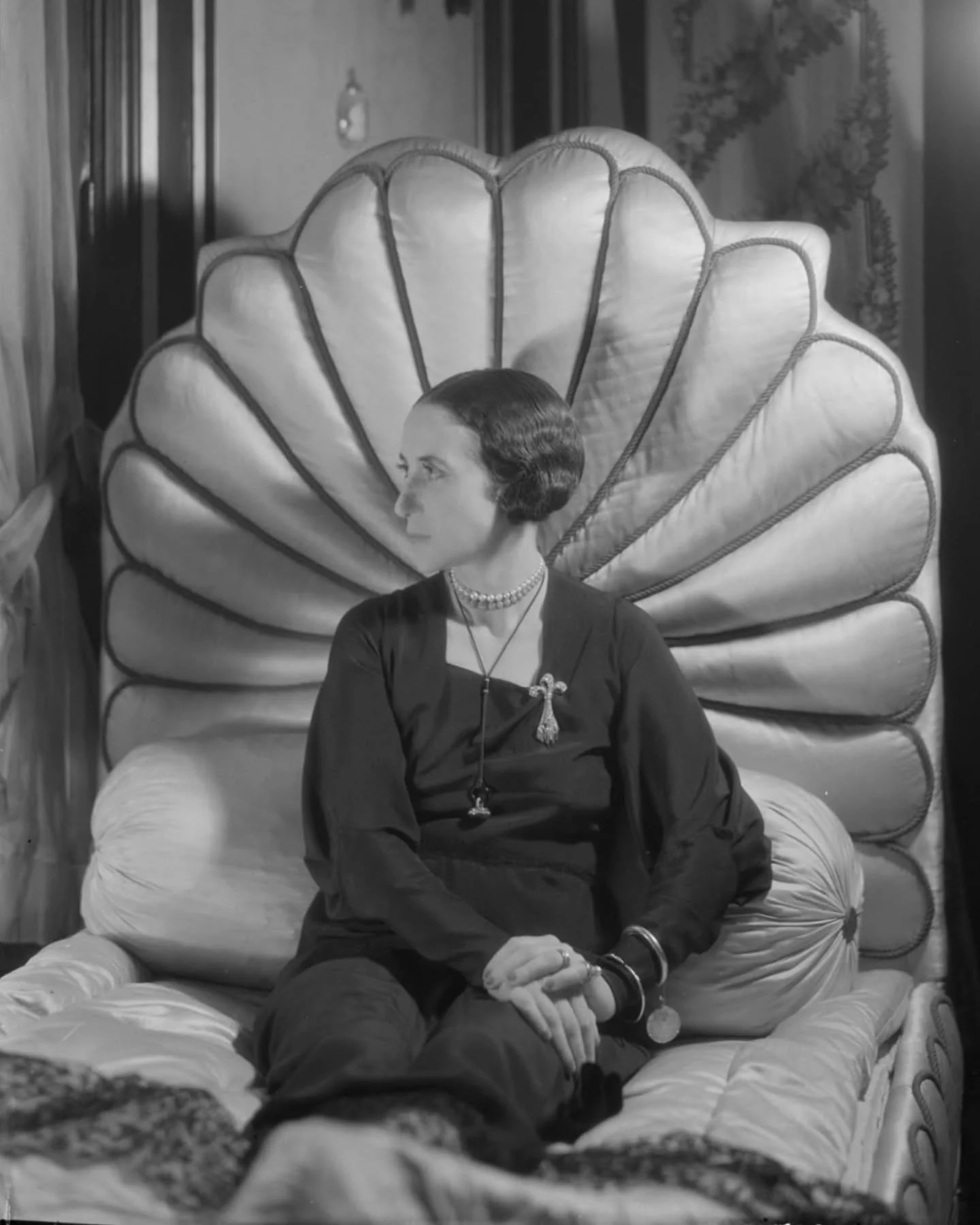 Portrait of Writer Lise Deharme in Her Apartment C.1935 by Dora Maar 
&bull;
#costumeinspiration #fashioninspiration #styleinspiration #designinspiration #creativeinspiration #1930sinspiration #vintageinspiration #vintage #vintagefashion #1930sfashio