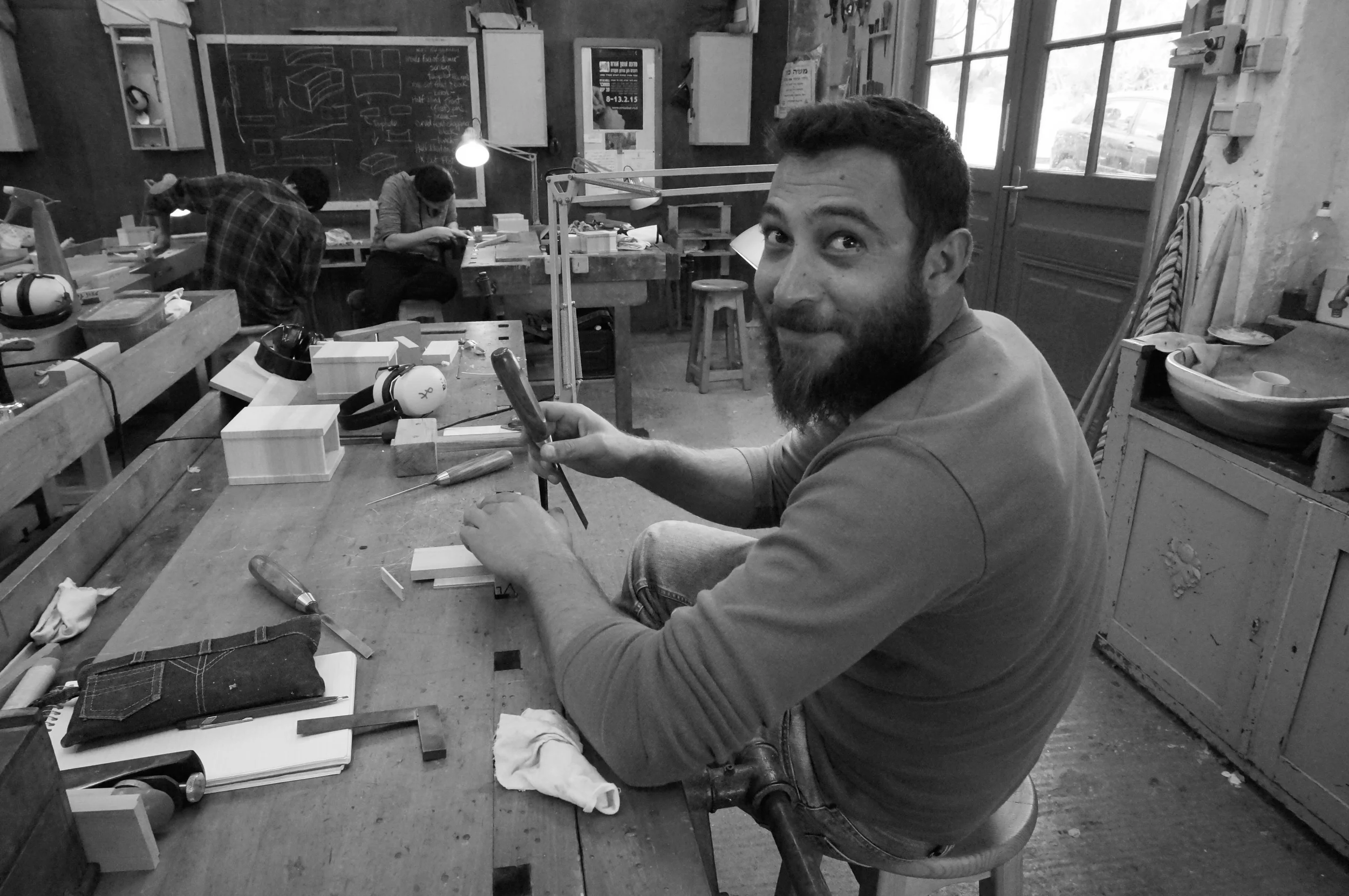  my bench mate Amir, a very sweet man 