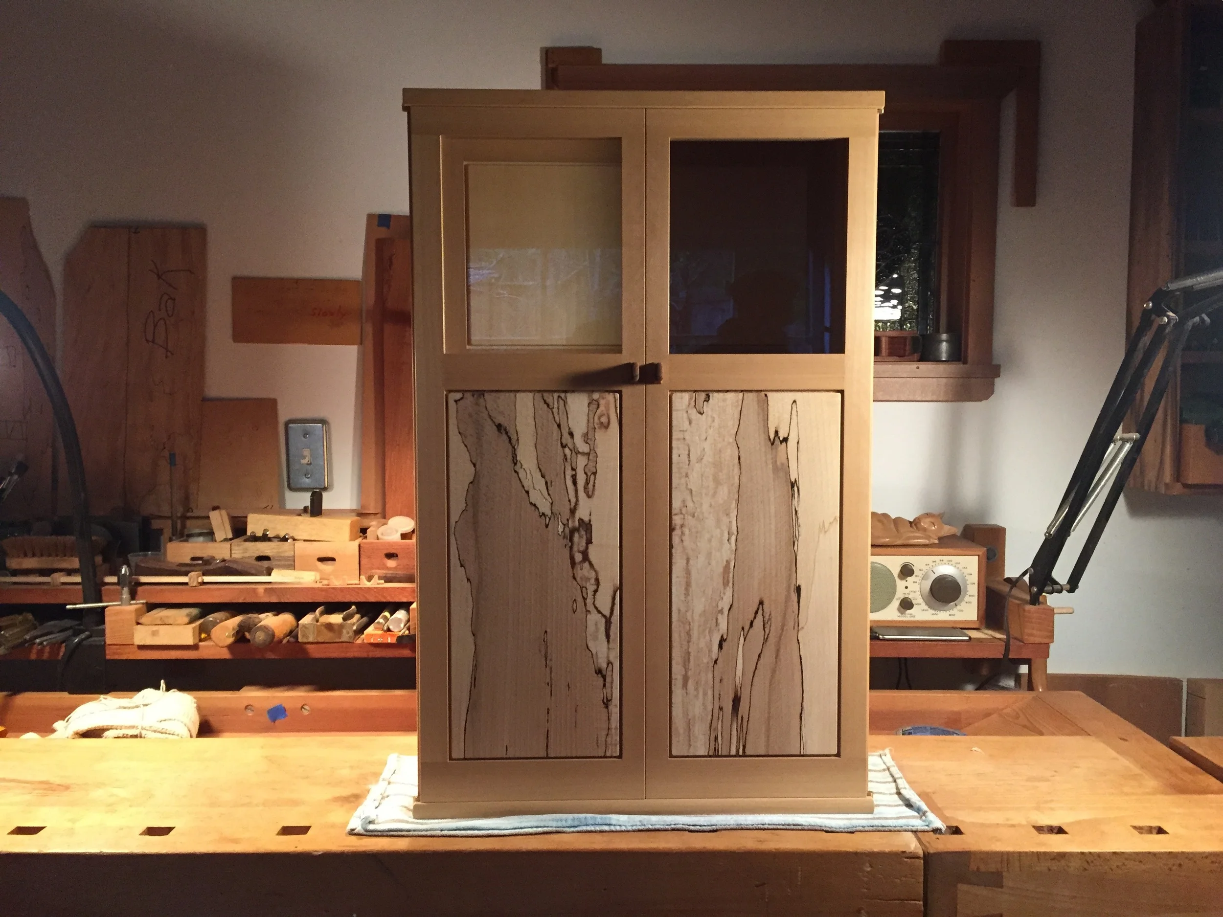  Finished cabinet,&nbsp;in Robert's shop 