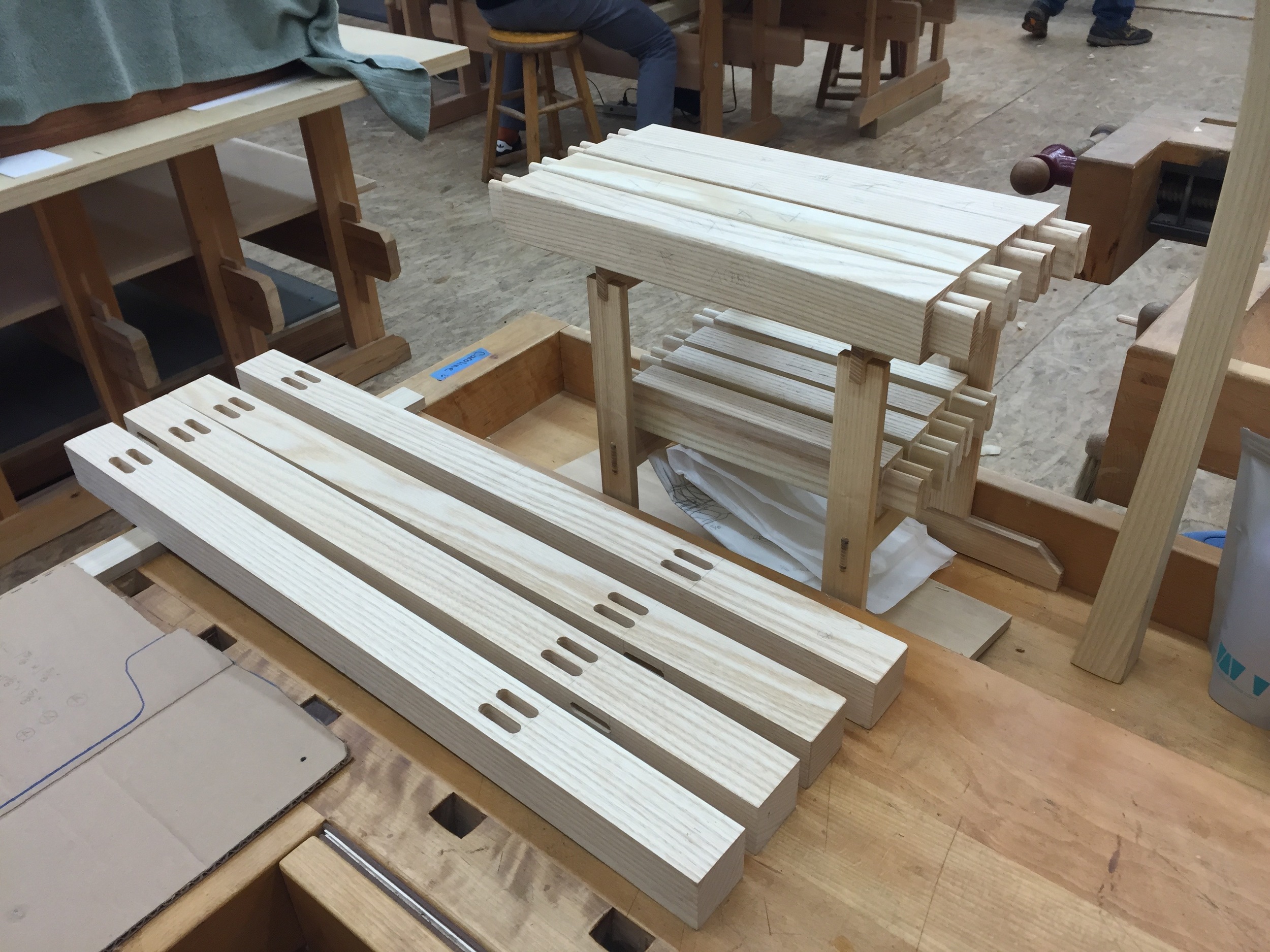  Twin mortise and tenons 
