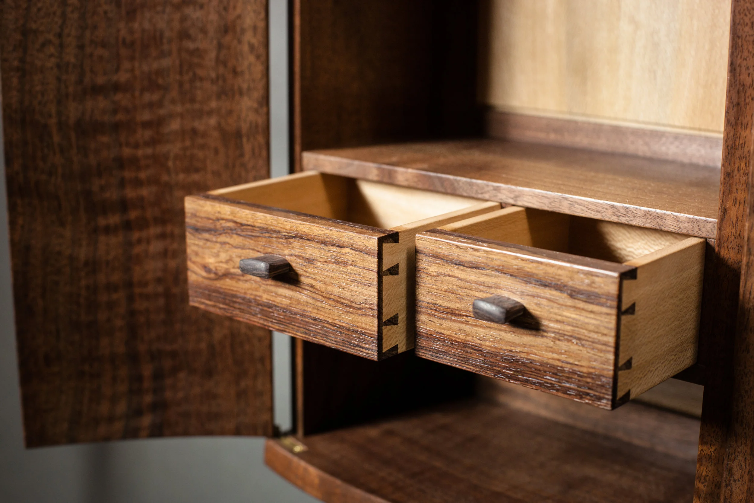  Drawer detail of Upward Spiral Cabinet by &nbsp;Tim Andries &nbsp; Photography by Tim Andries 