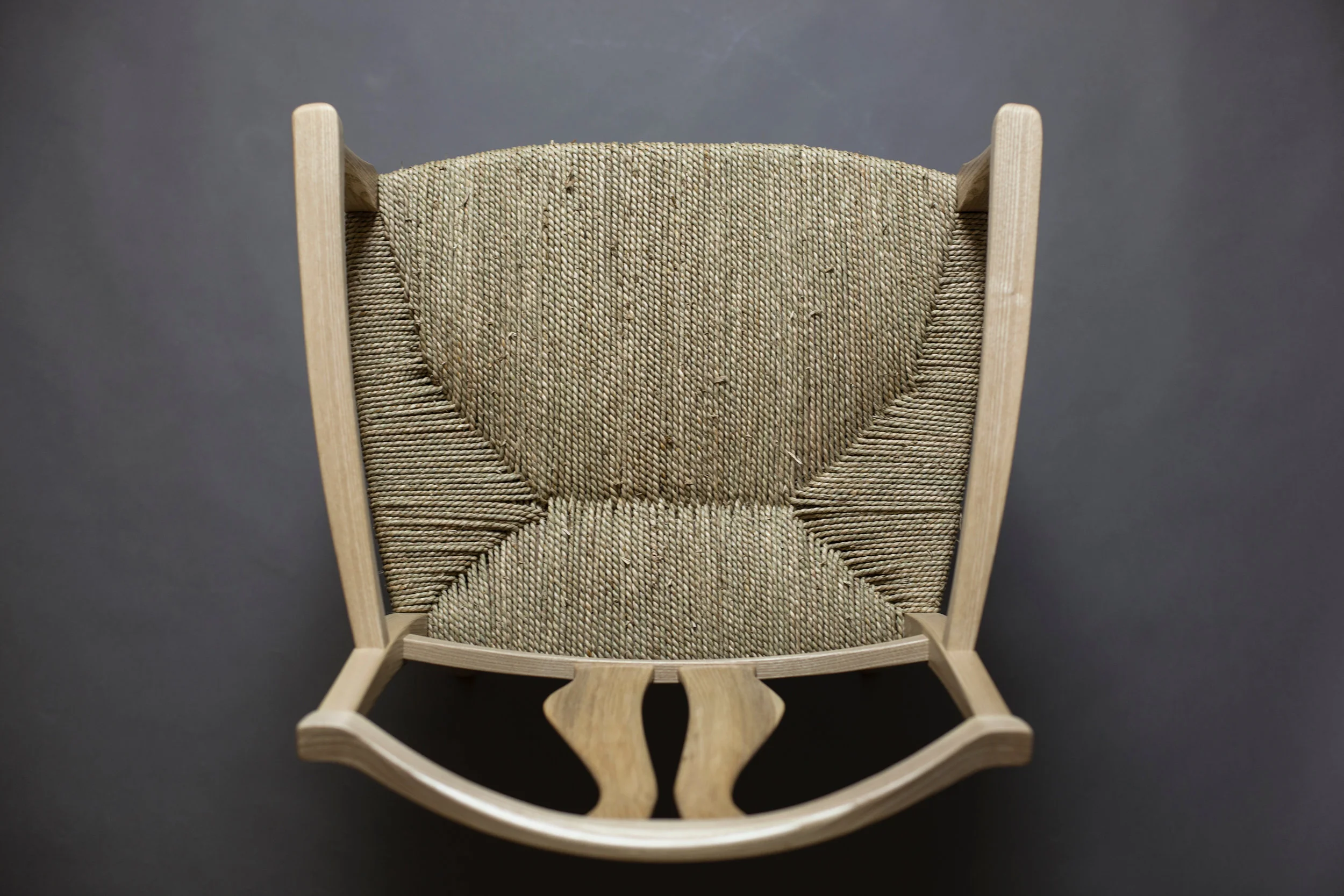  Vidar's chair in ash with seagrass seat by Andi Pfister photography by Tim Andries 
