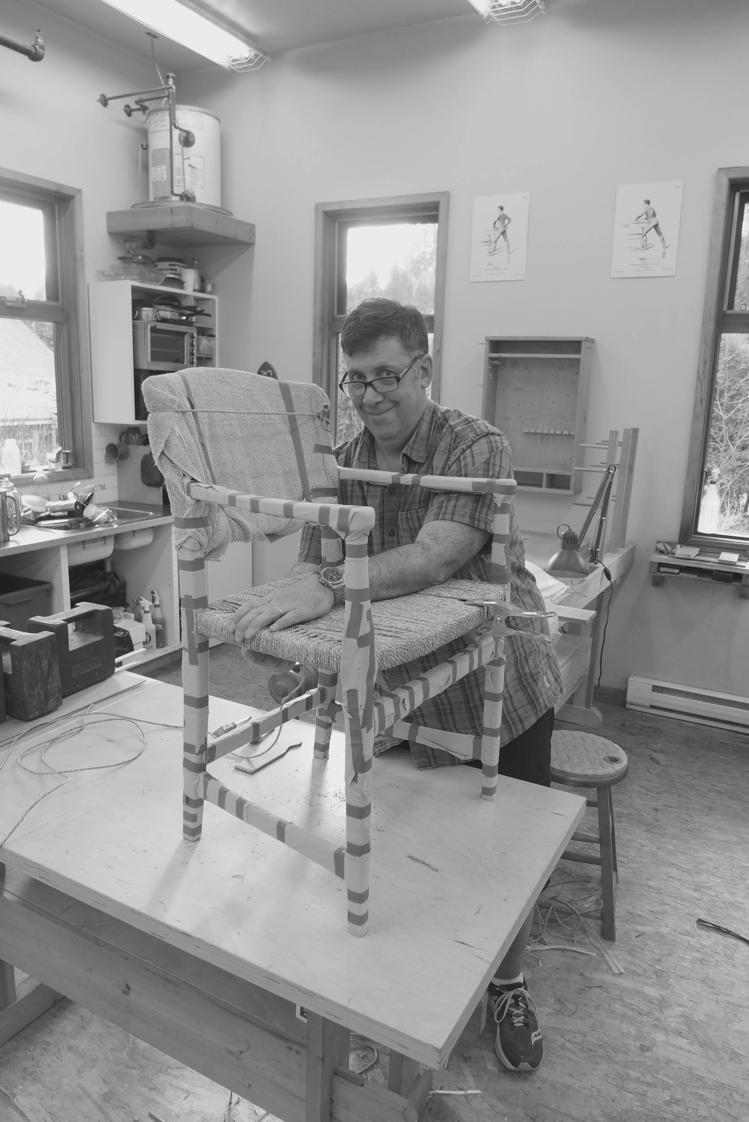  Andre wrapping chair with seagrass 