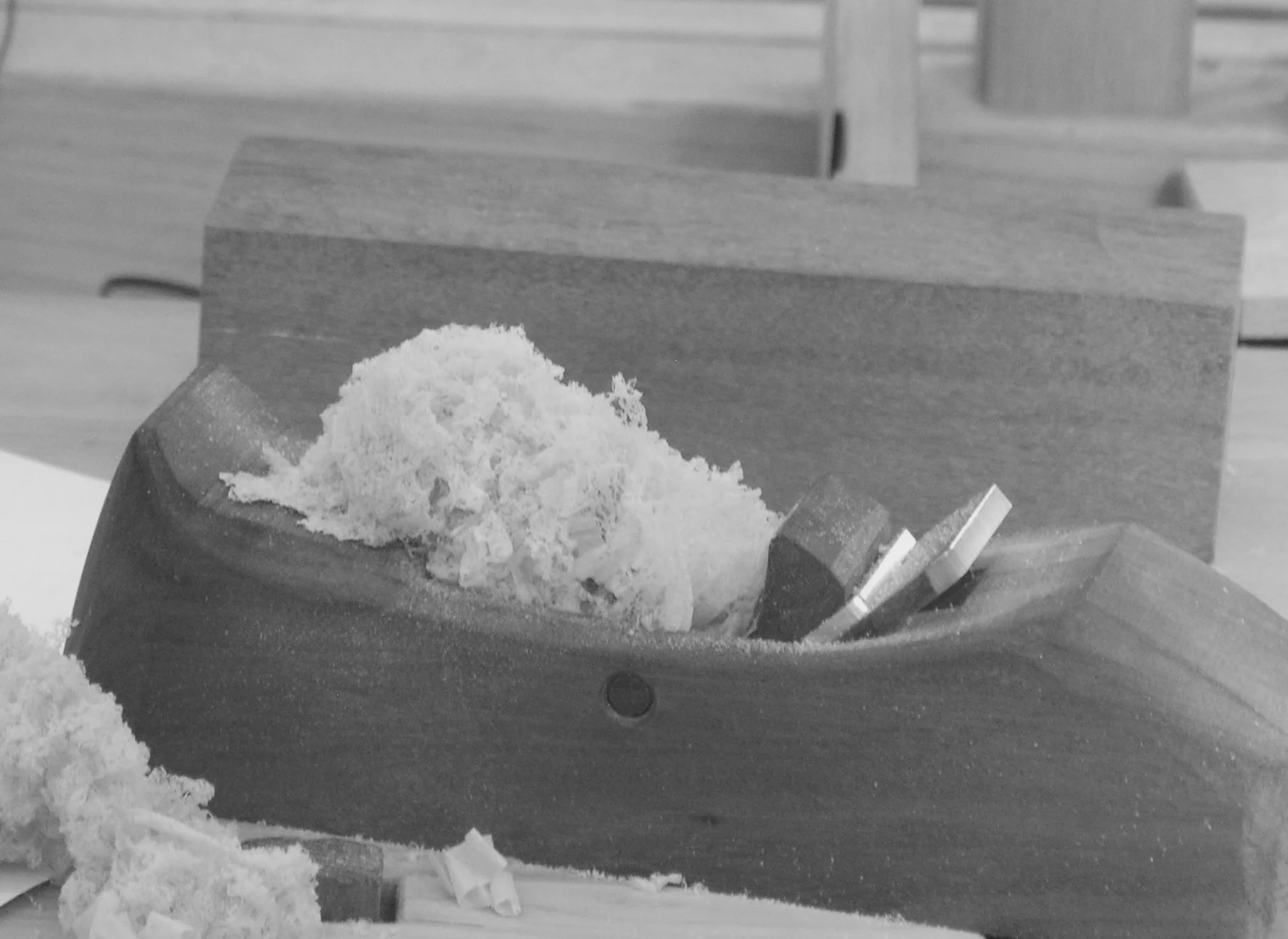  student plane with first shavings 