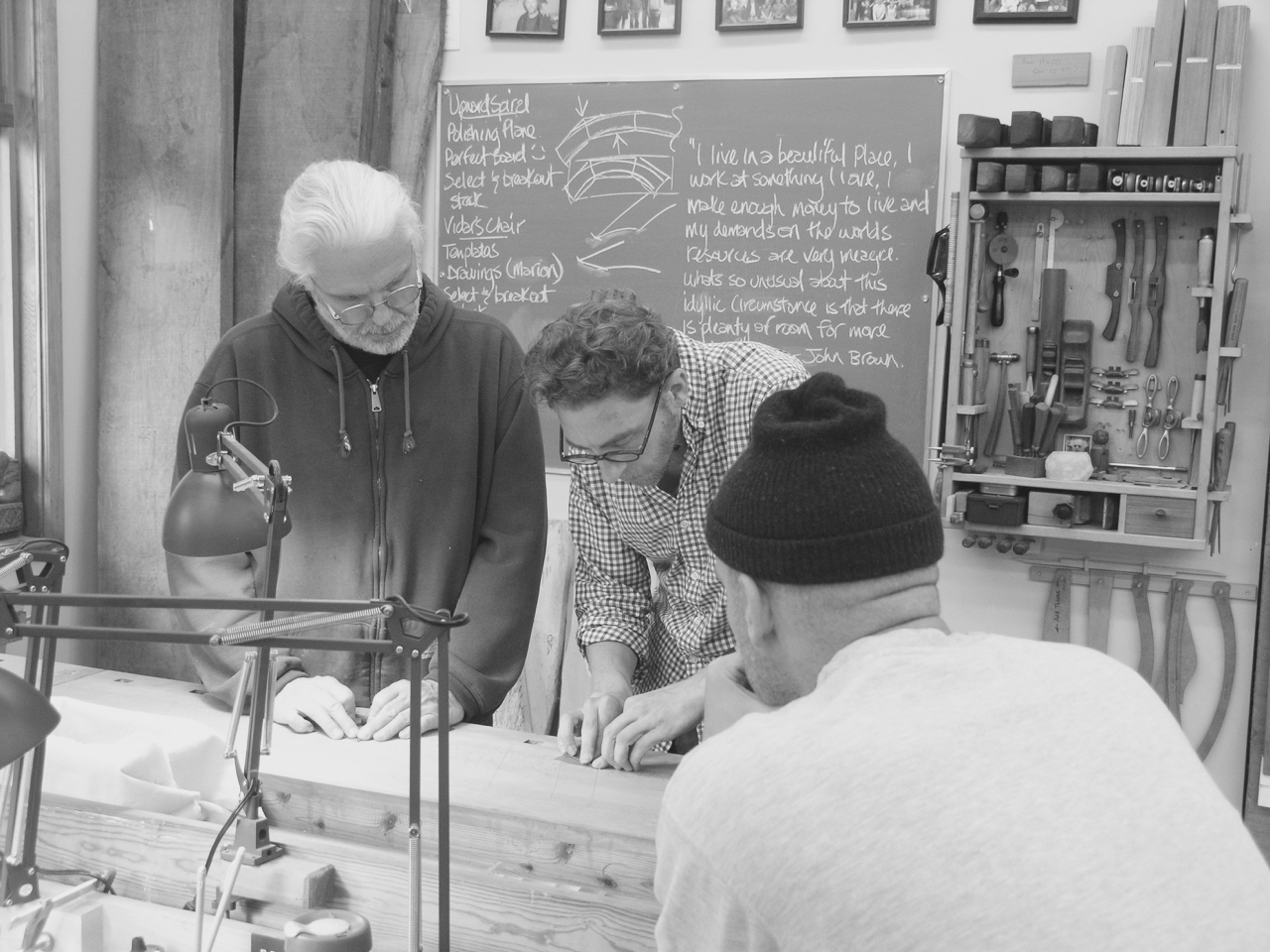  Robert getting an Origami lesson from David 