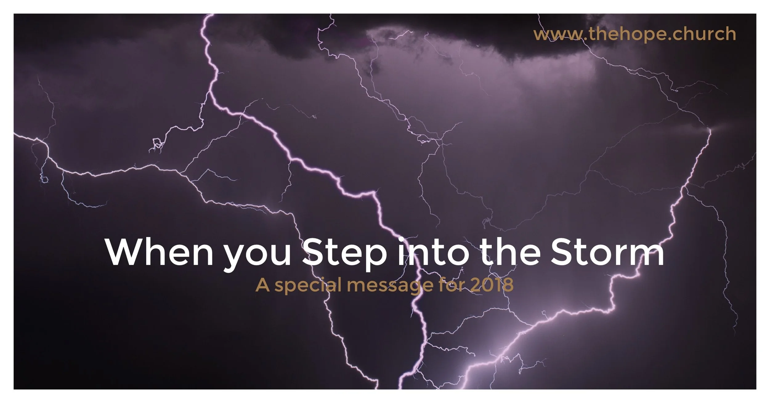 When you step into the storm