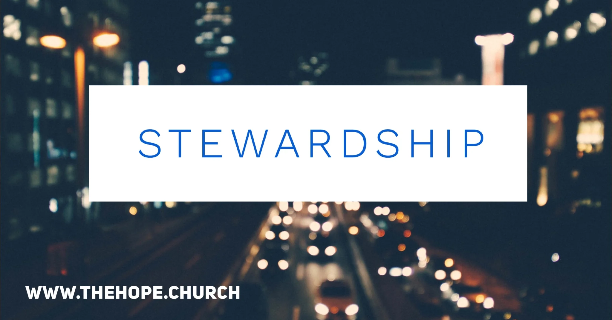 Stewardship #4 - Sowing and Reaping