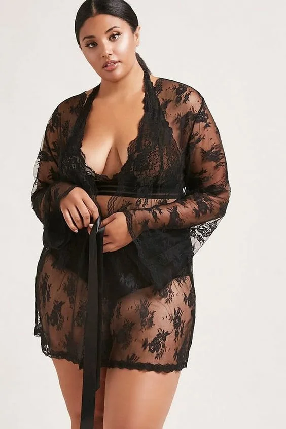 Lace robe by Forever 21
